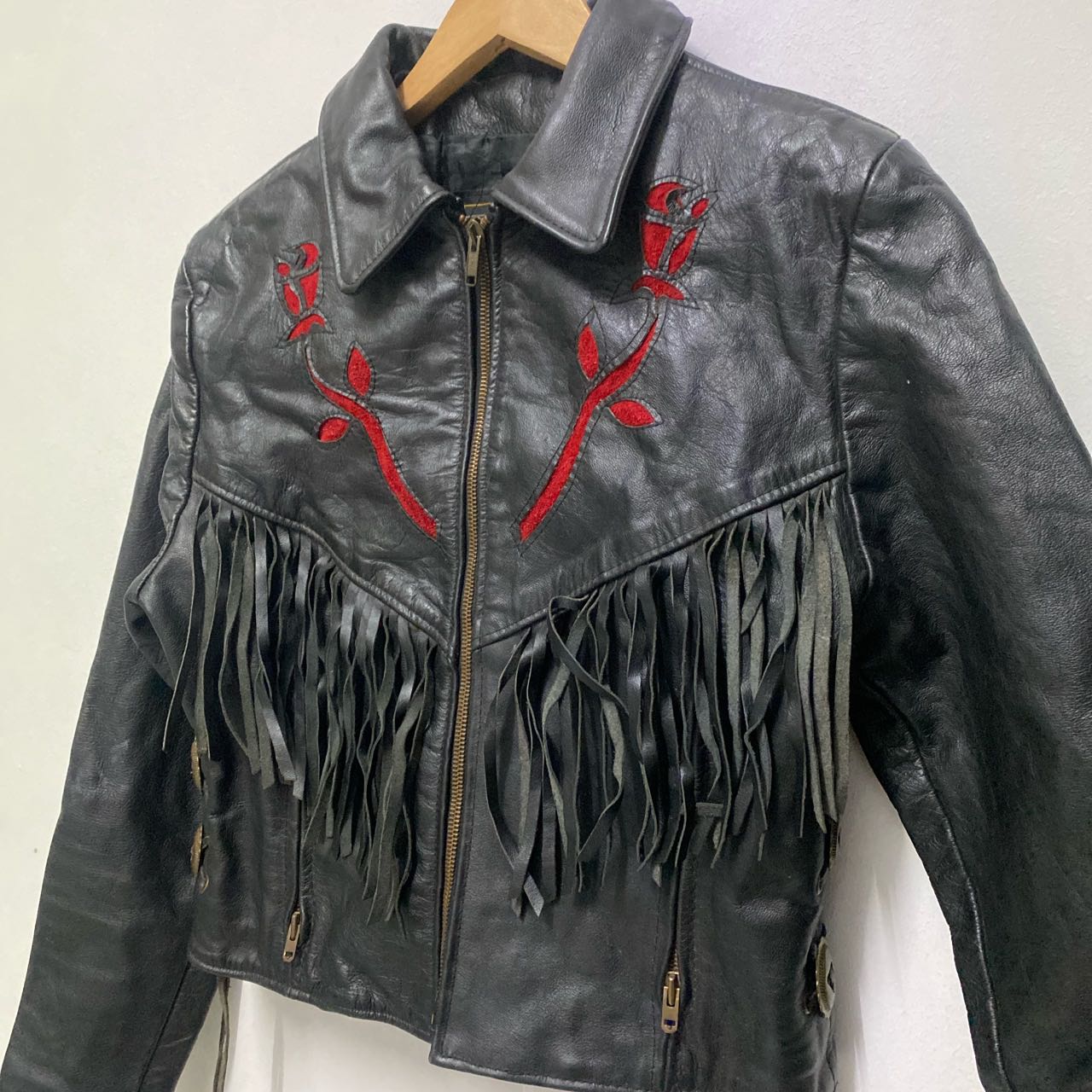 Protech Leather Jacket Biker Navajo Inspired  - 3