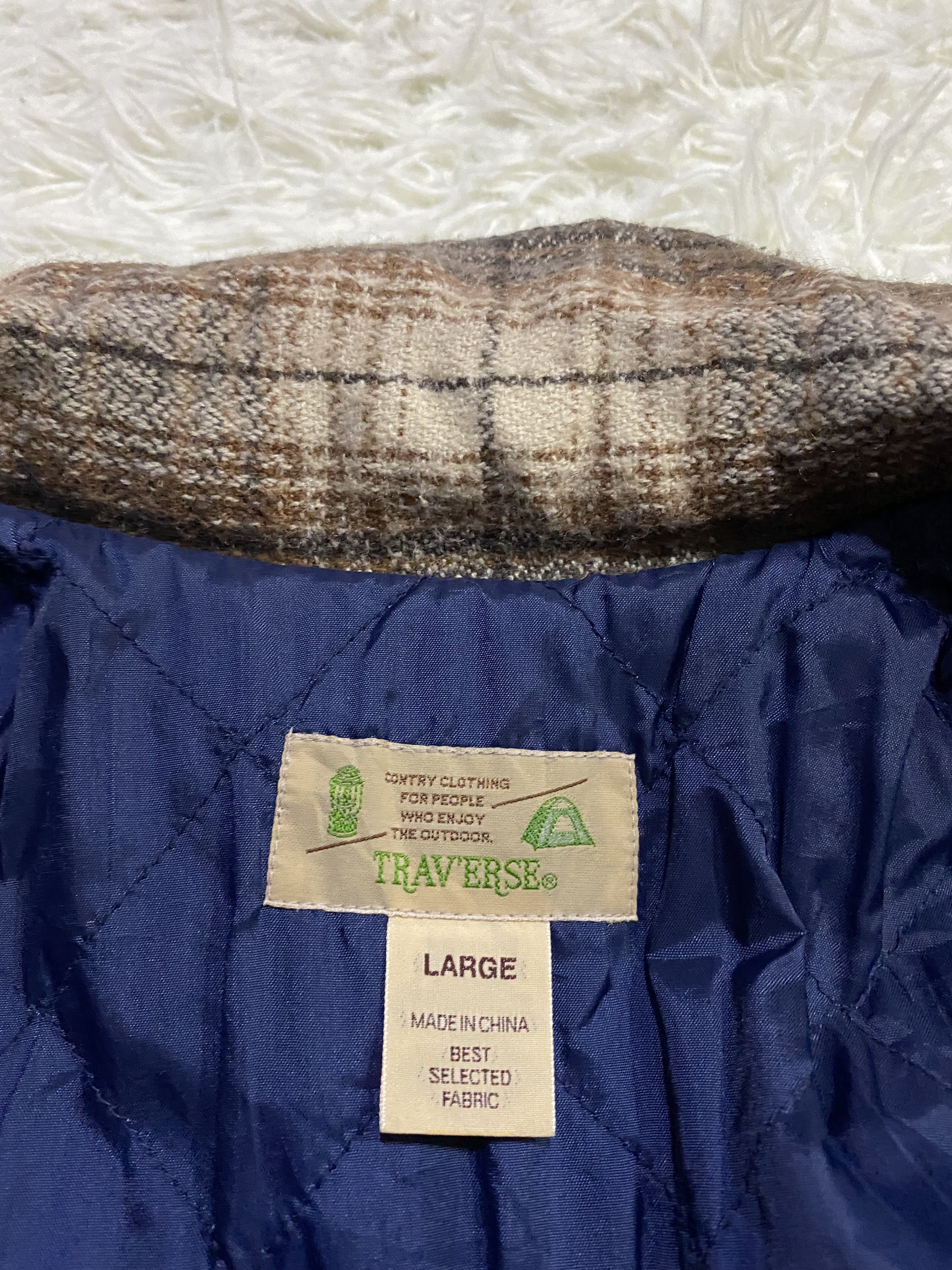 Flannel - Trav'ers AW-1 Checked Wool Blend Quilted Flannel - 8