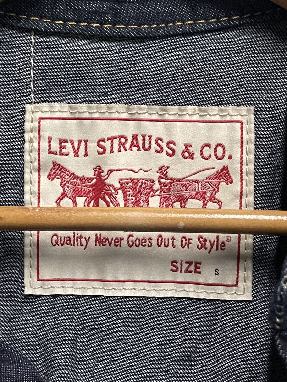 Levis Big E western denim shirt - 3
