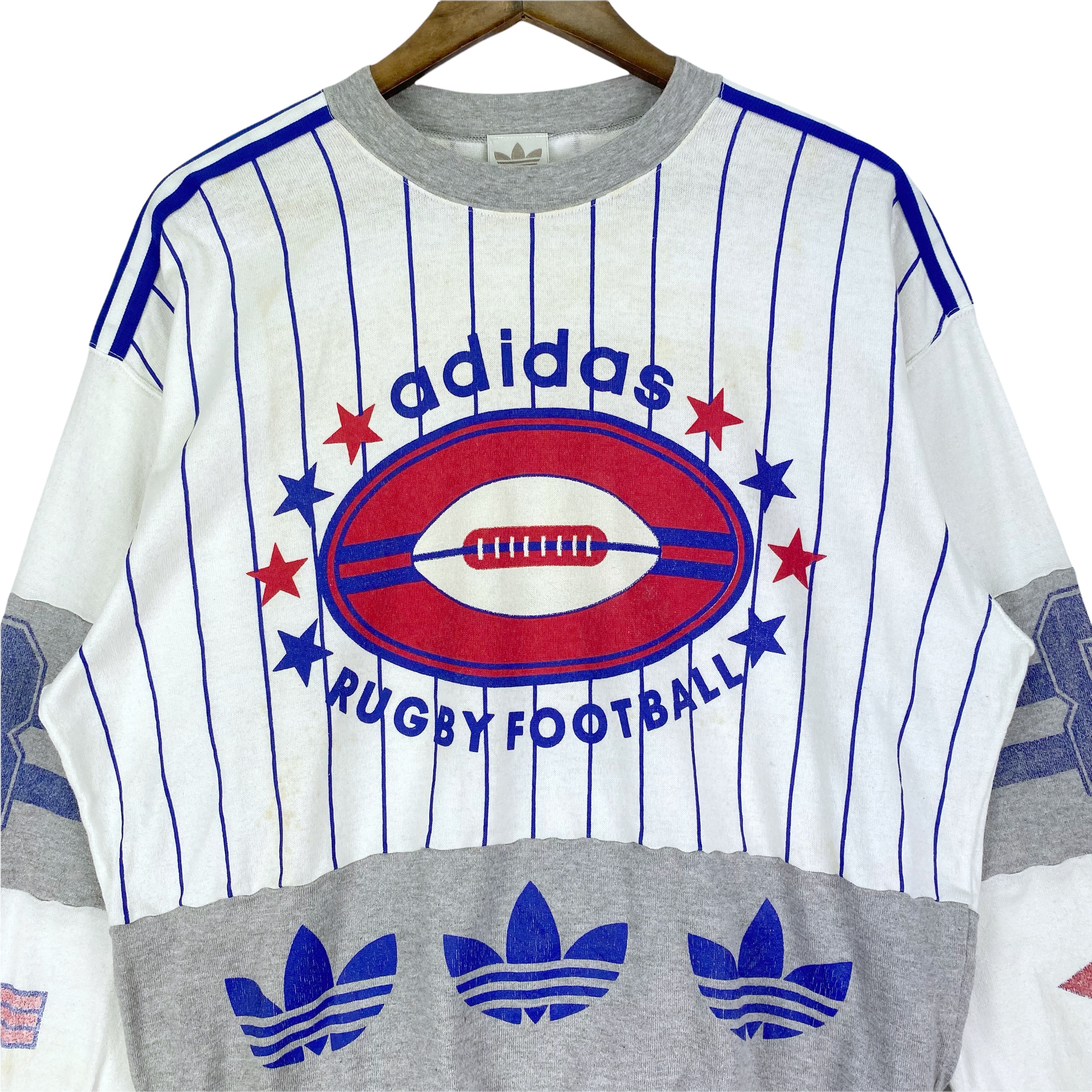 Vintage 90s Adidas Rugby Football Sweatshirt - 4
