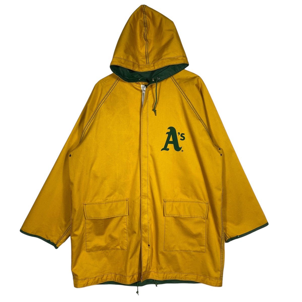 Vintage Oakland Athletics Rain Venus Reversible Jacket - 2