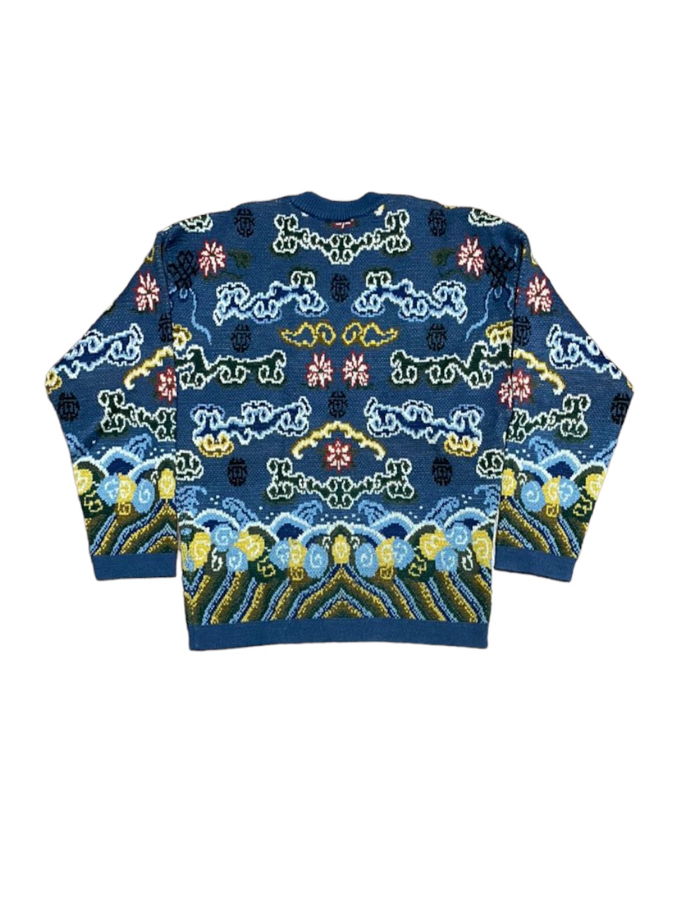 Rare🔥Kenzo AOP Knitted Iconic Cloud Distressed Sweater - 1
