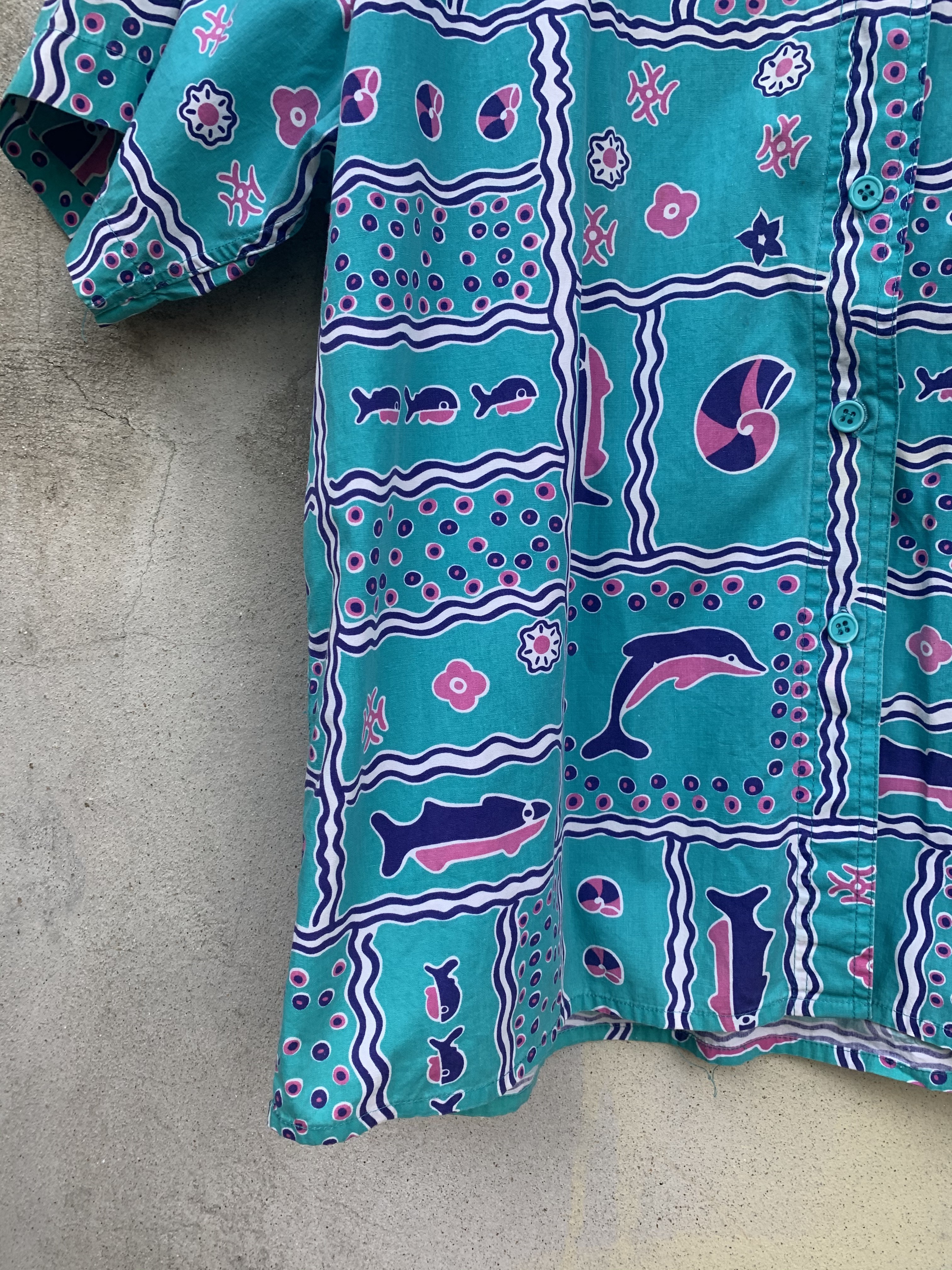 Art - Vintage Preview International Marine Motive Button Shirt - 5
