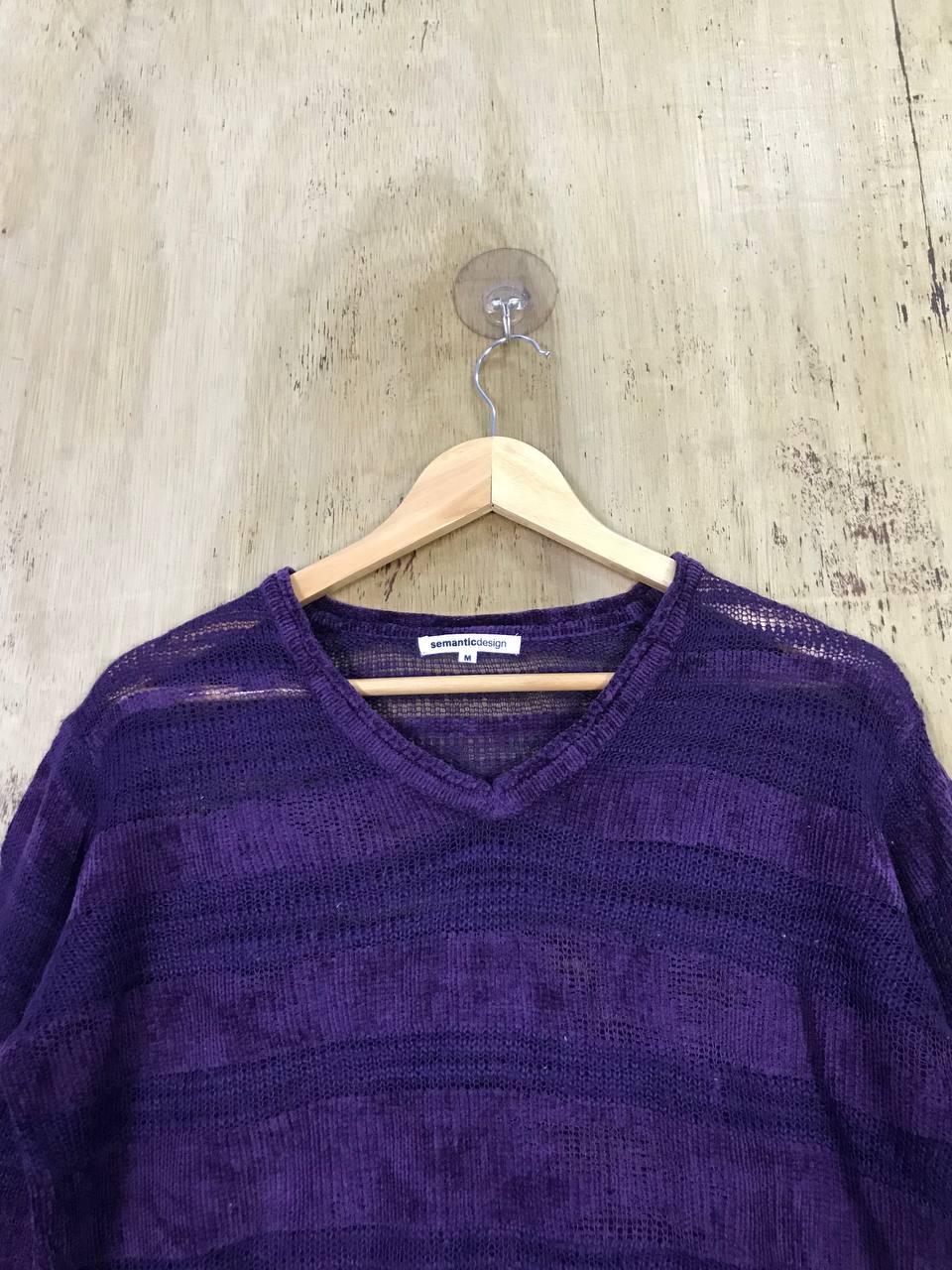 Japanese Brand - Semantic Kurt Cobain Mesh Net Knit Sweater - 2