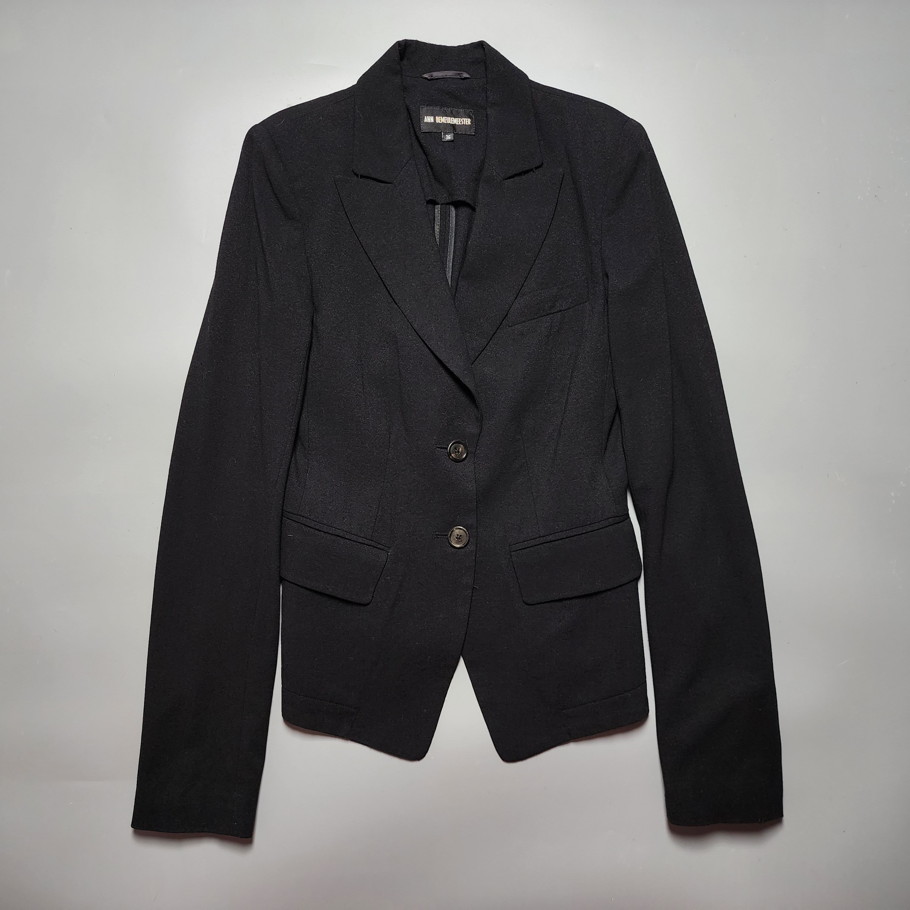Ann Demeulemeester - Archive Fleece Wool Blazer Jacket - 1