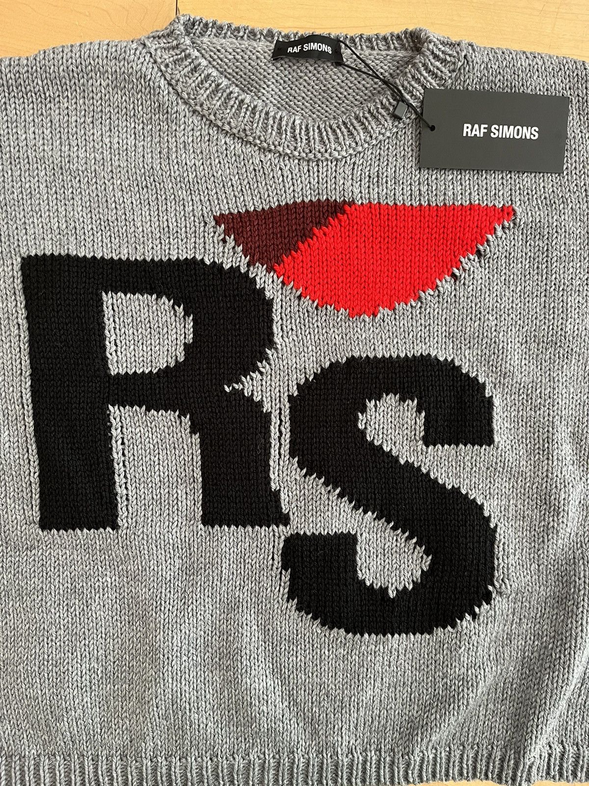 NWT - Raf Simons Cropped "I Love RS" Sweater - 3