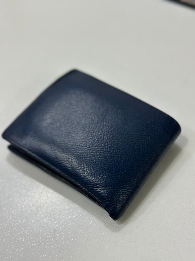 Authentic Prada Bifold Blue Men Wallet - 1