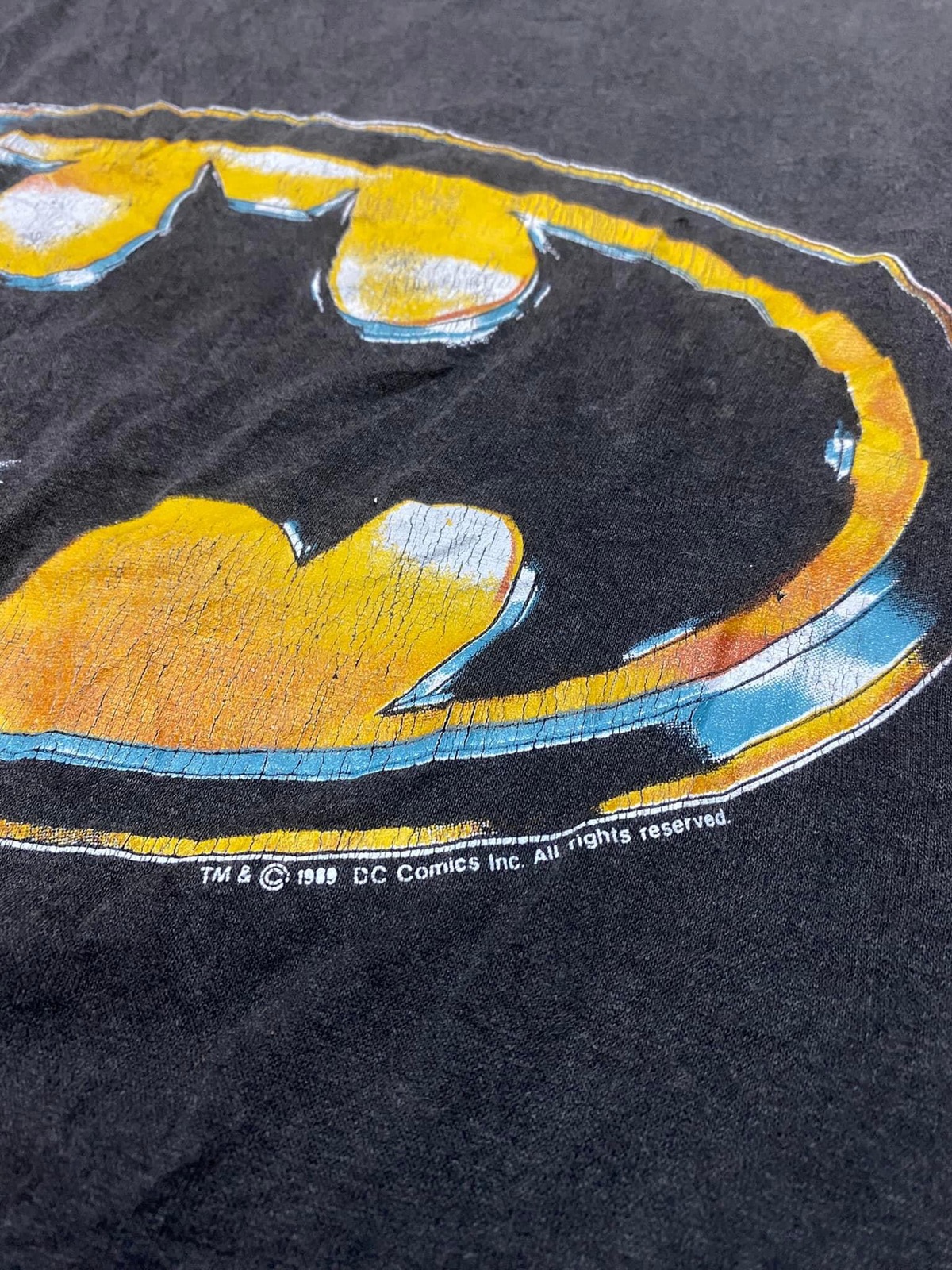 Vintage - 1989 Batman Movie Merchandise Logo Tshirt - 7