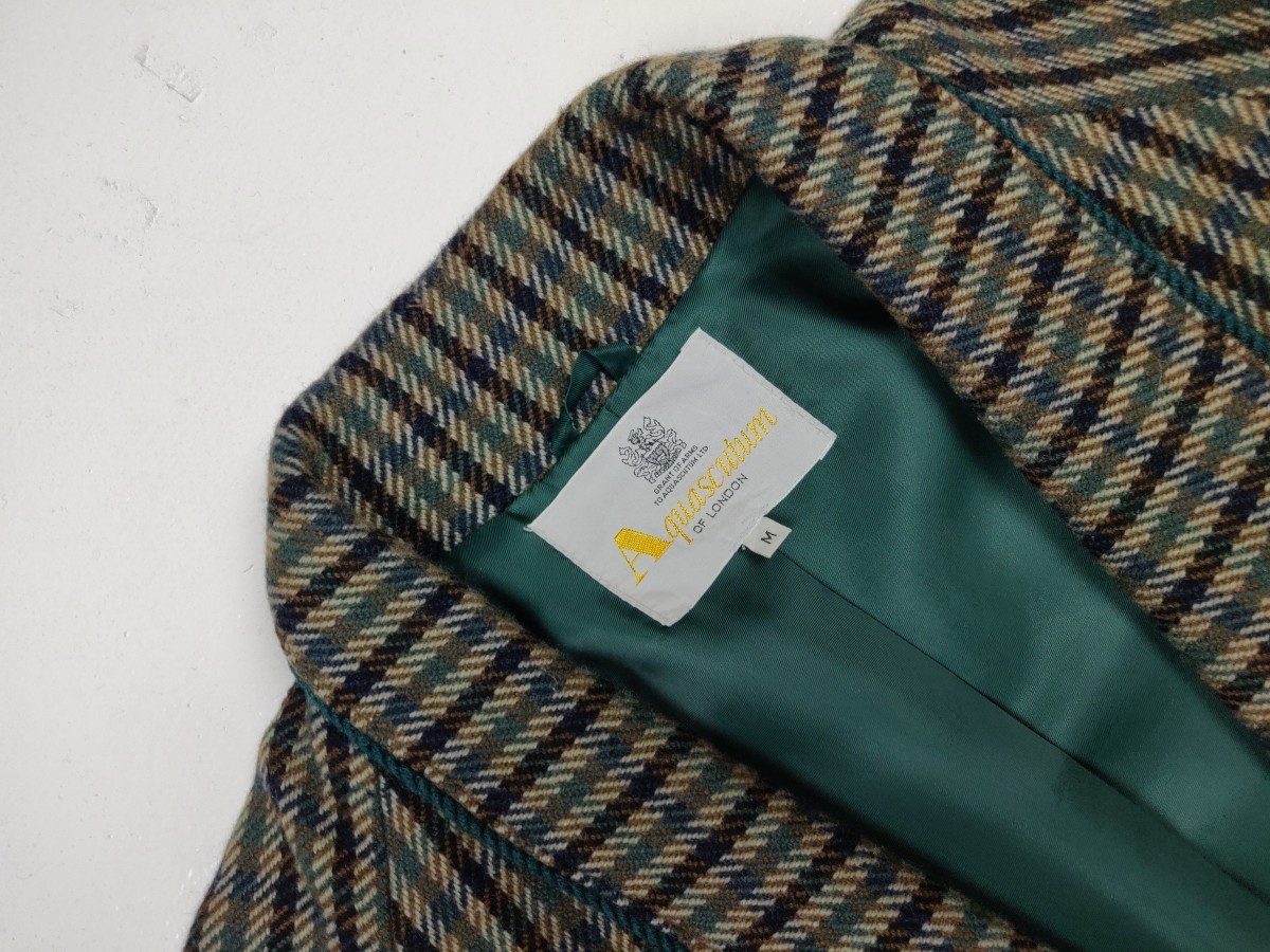 Aquascutum - Long Coat Checkered Jacket - 3