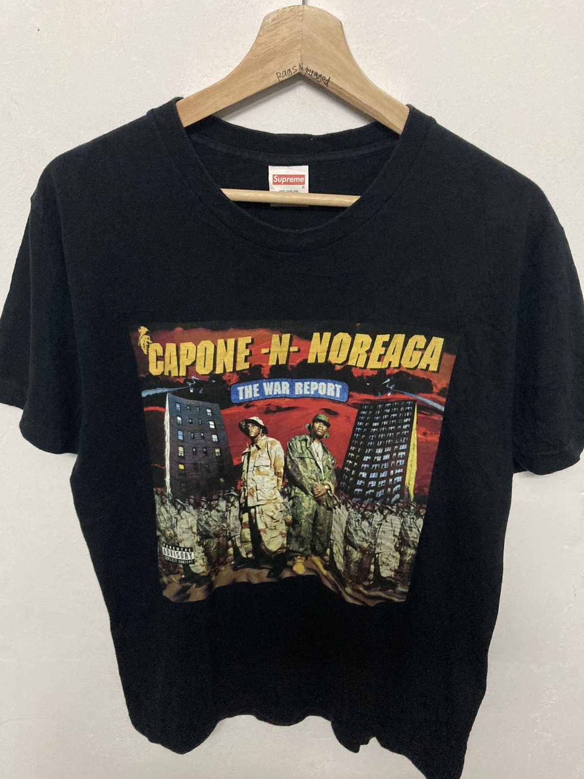 Supreme FW2016 Capone-N-Noreaga (The War Report) Tshirt - 3