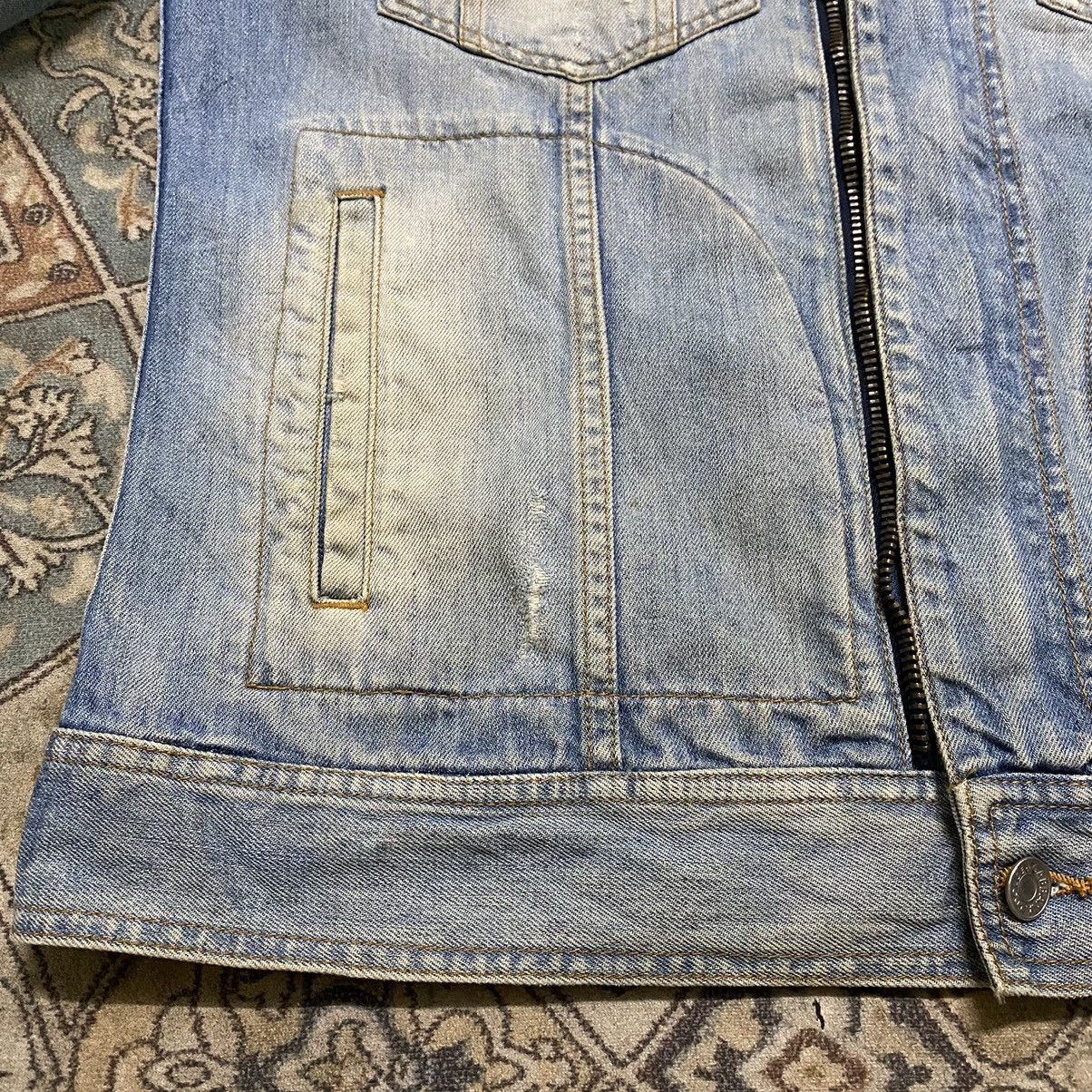 Vintage Dolce&Gabbana Denim Jacket Double Zipper Mudwash - 10