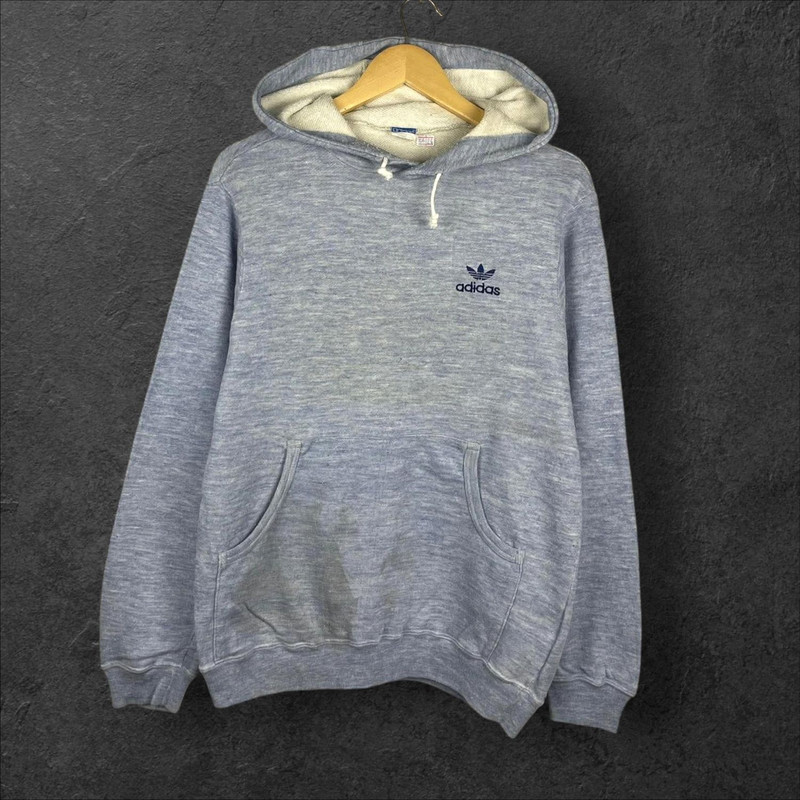 70s 80s Adidas Hoodie Sweatshirts Rayon blend - 1