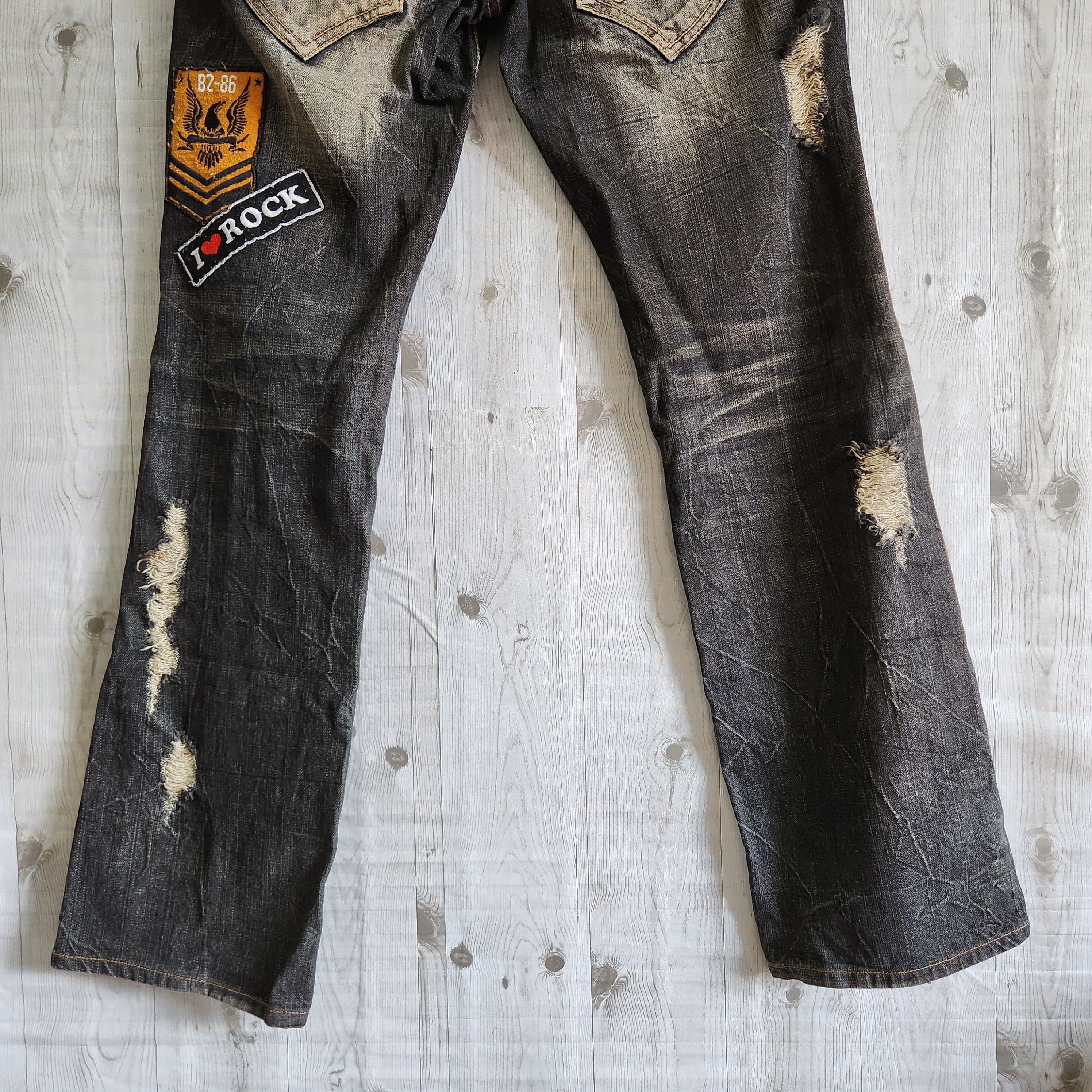 Japanese Brand - Seditionaries Punk Rock Double Waist Denim With Patches - 10