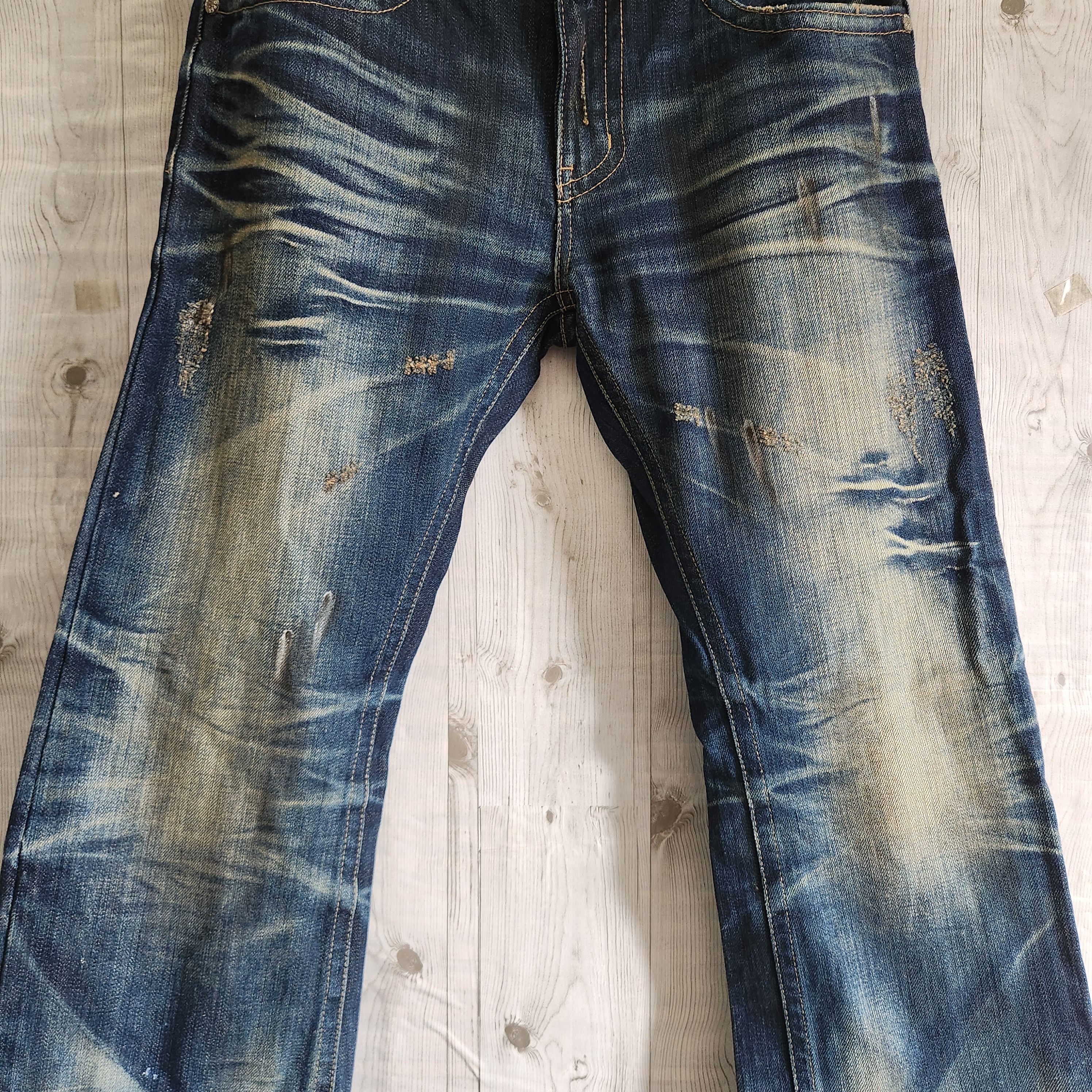 Japanese Brand - Japan Acid Wash DPSR Flare Jeans Distressed Denim - 18