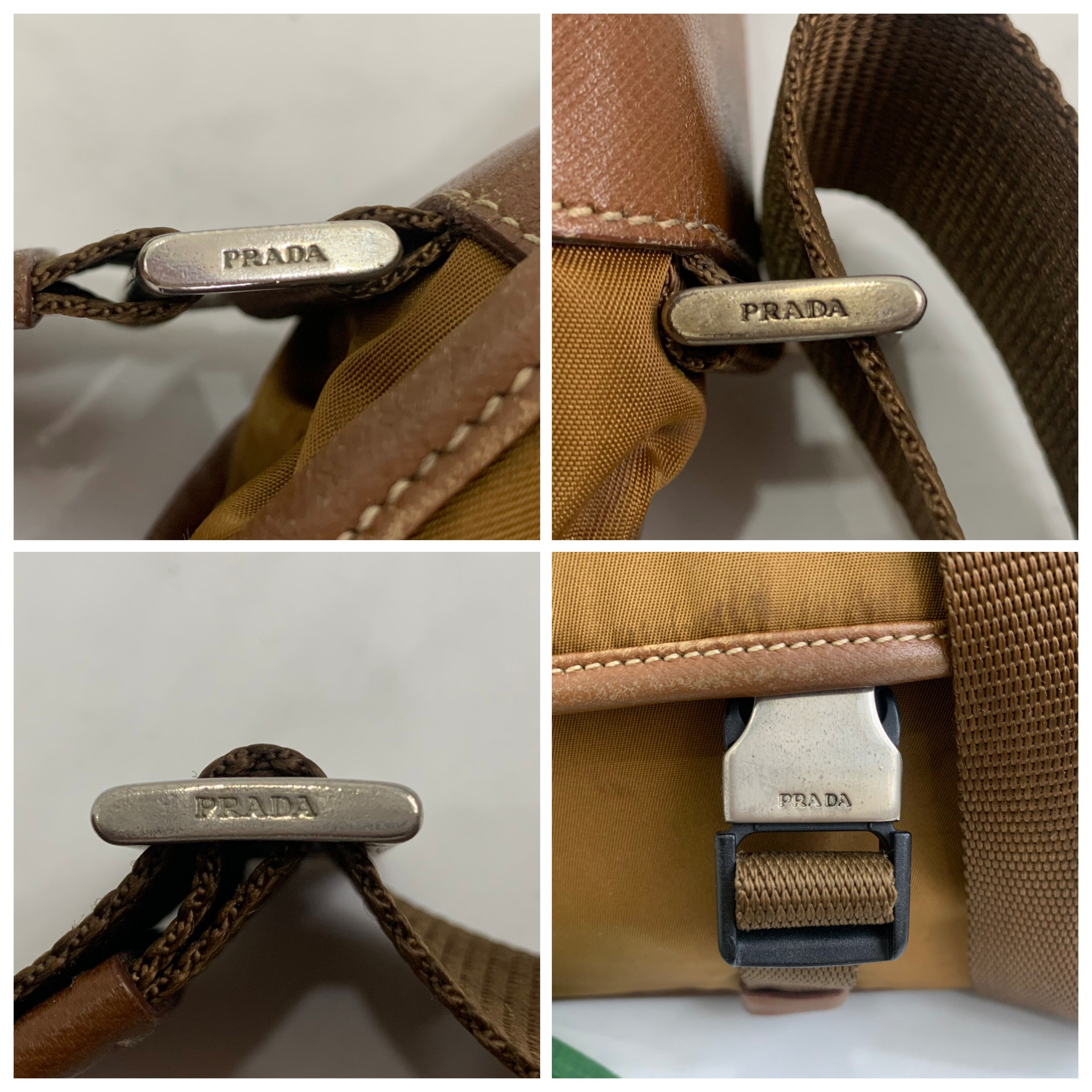 Authentic Prada Tobacco nylon sling/shoulder bag - 8