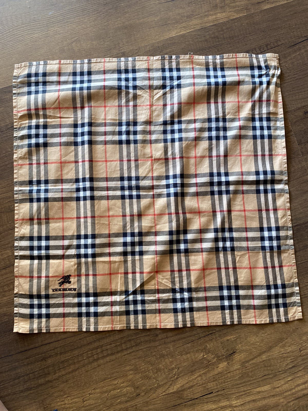 Authentic Burberry Nova Check Handkerchief Cotton - 3