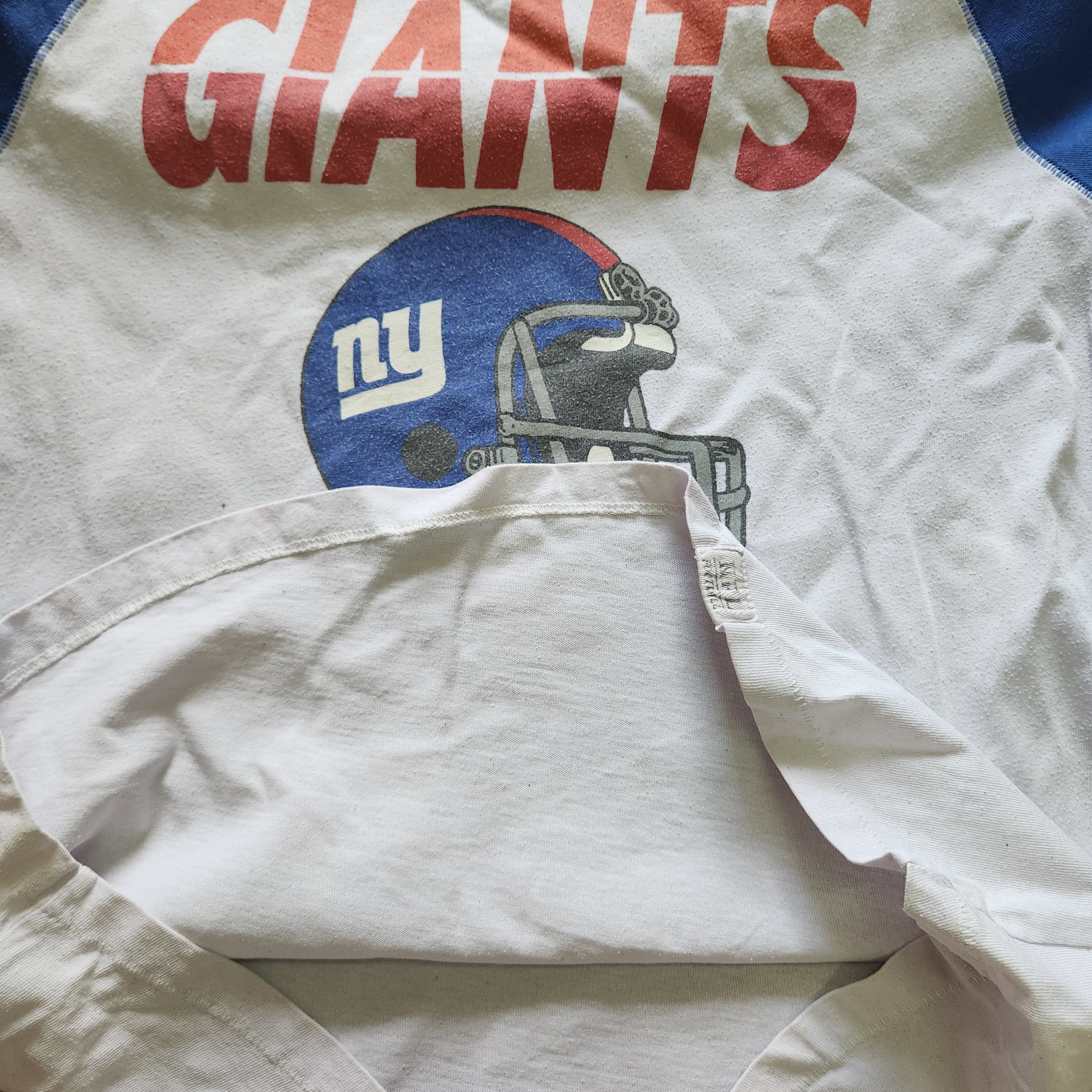 New York Giants NFL American Football Raglan TShirt - 9