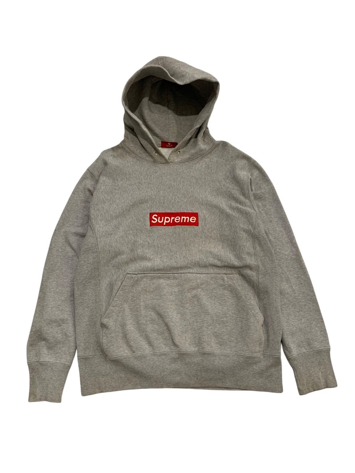 Supreme VTG OG SUPREME BOX LOGO HEATHER GREY HOODIE ilscoxon REVERSIBLE