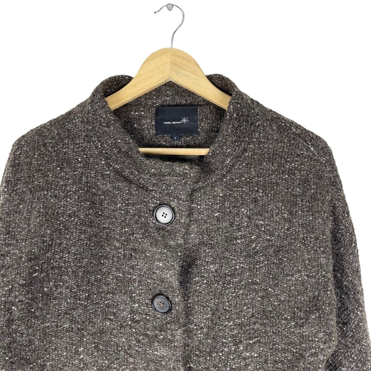 🌟ISABEL MARANT MOHAIR CROPPED BUTTON JACKET - 2