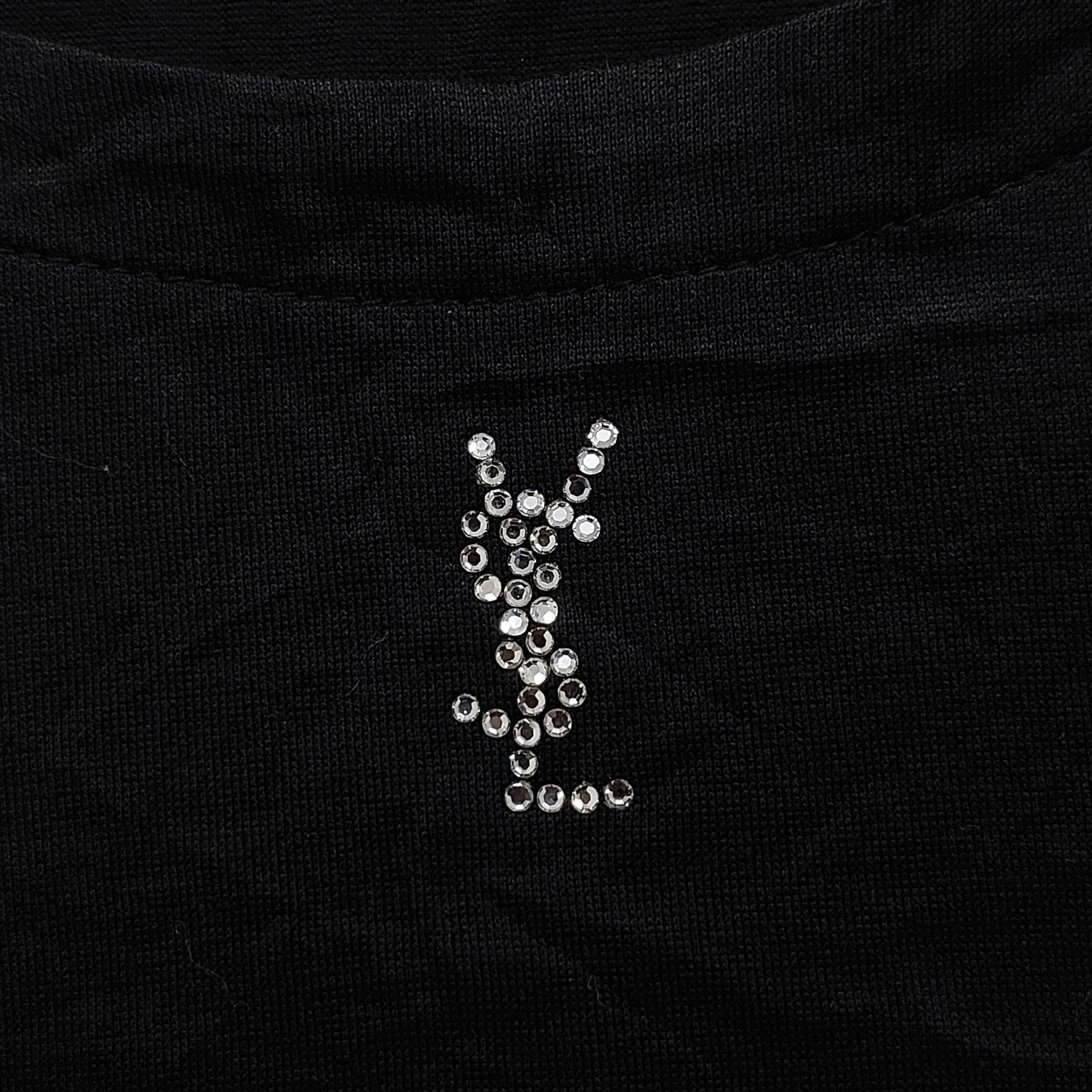 Yves Saint Laurent - Rhinestones Logo - Shirt - 6