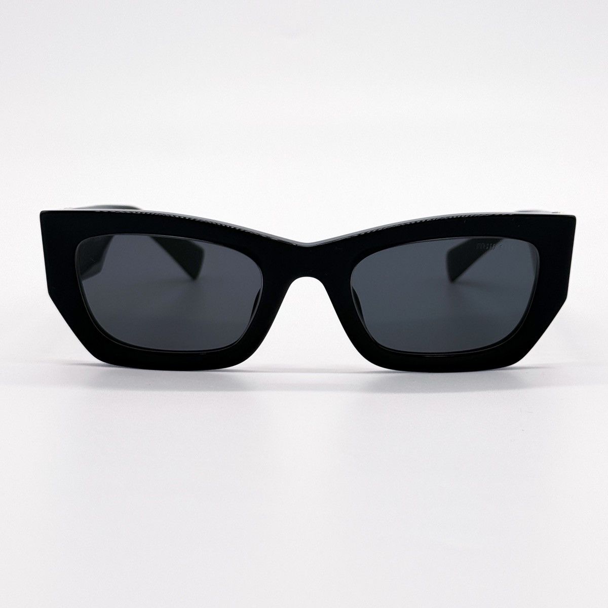 NEW MIU MIU MU09WS 1AB5S0 BLACK SMU 09W 1AB5S0 SUNGLASSES - 4