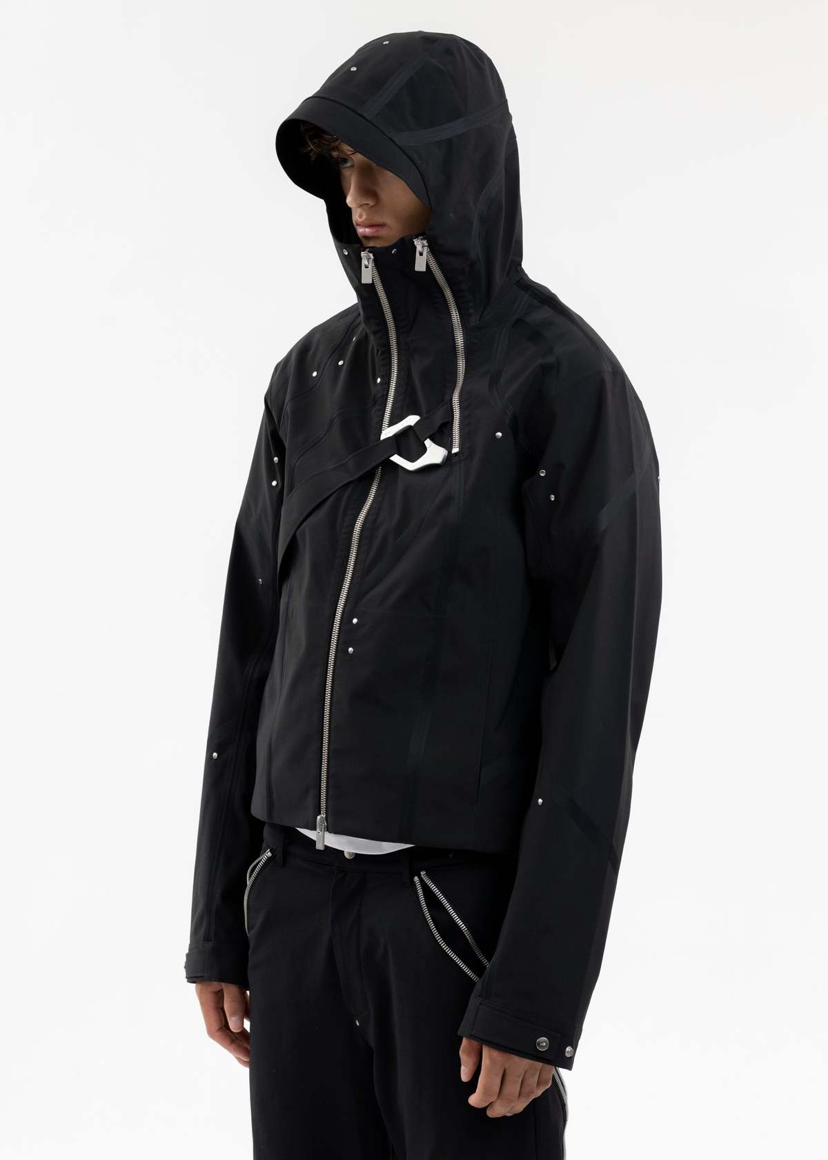 FW22 BLACK CLOISTERD TECHNICAL JACKET - 4