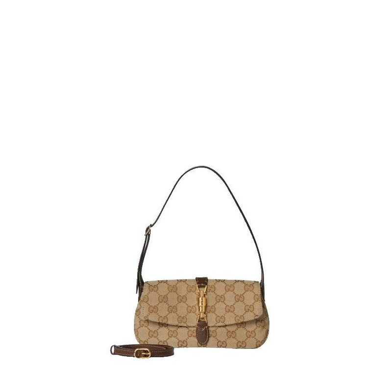 GUCCI $1490 Jackie Small Beige Shoulder Bag New & Authentic - 1