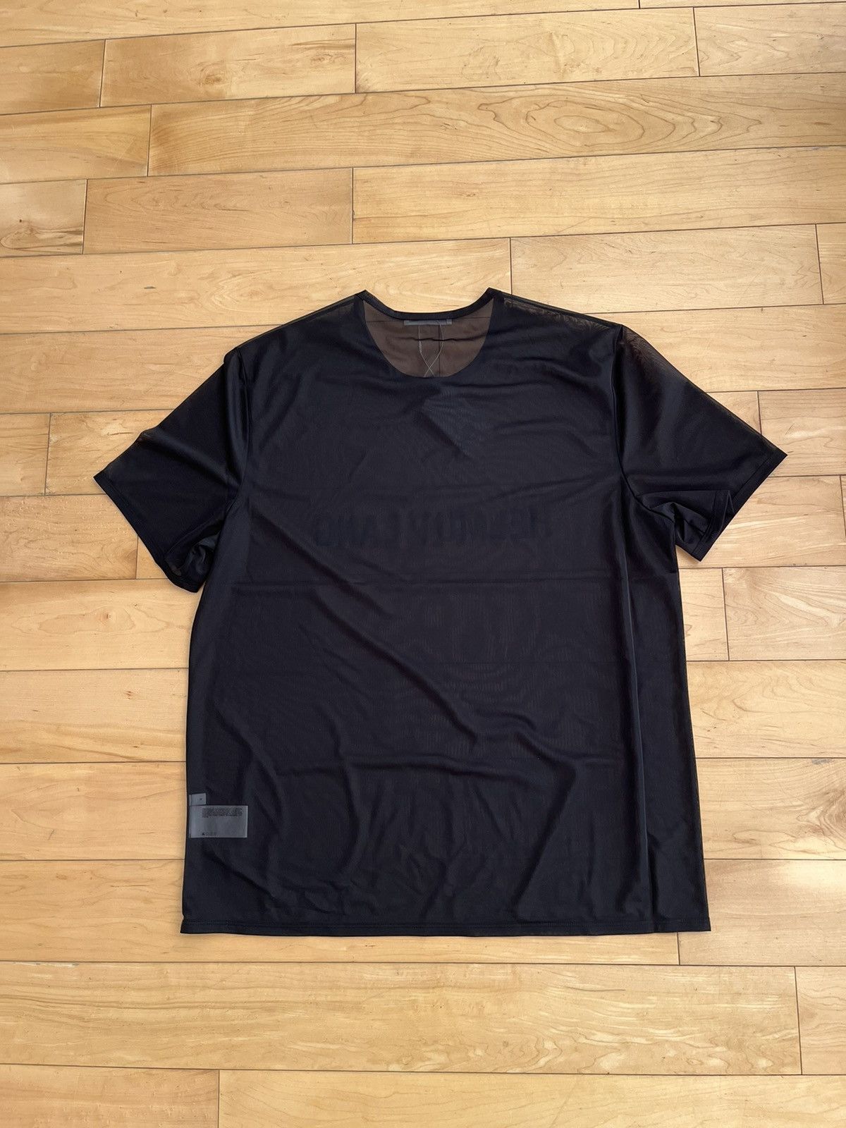 NWT - Helmut Lang Sheer Logo T-shirt - 2