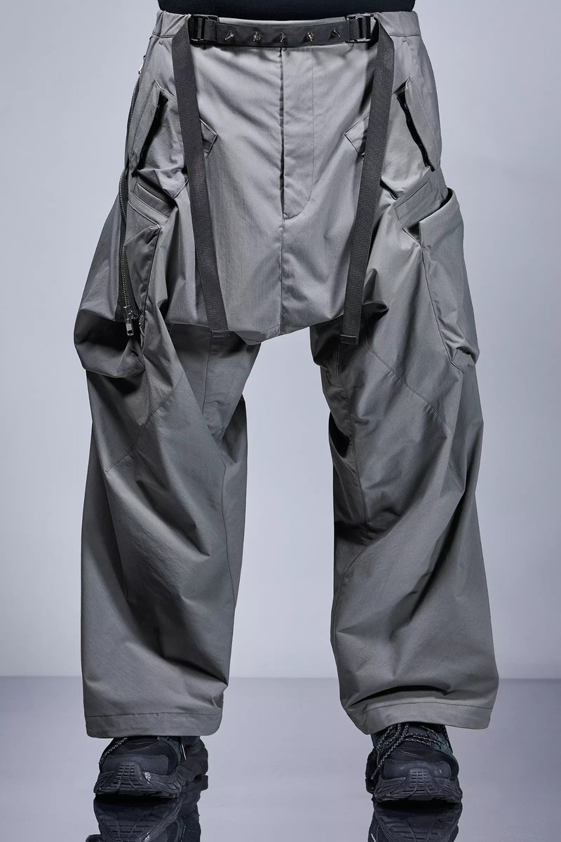 P30AL-E Encapsulated Nylon Ultrawide Drawcord Cargo Trouser Gray - 1