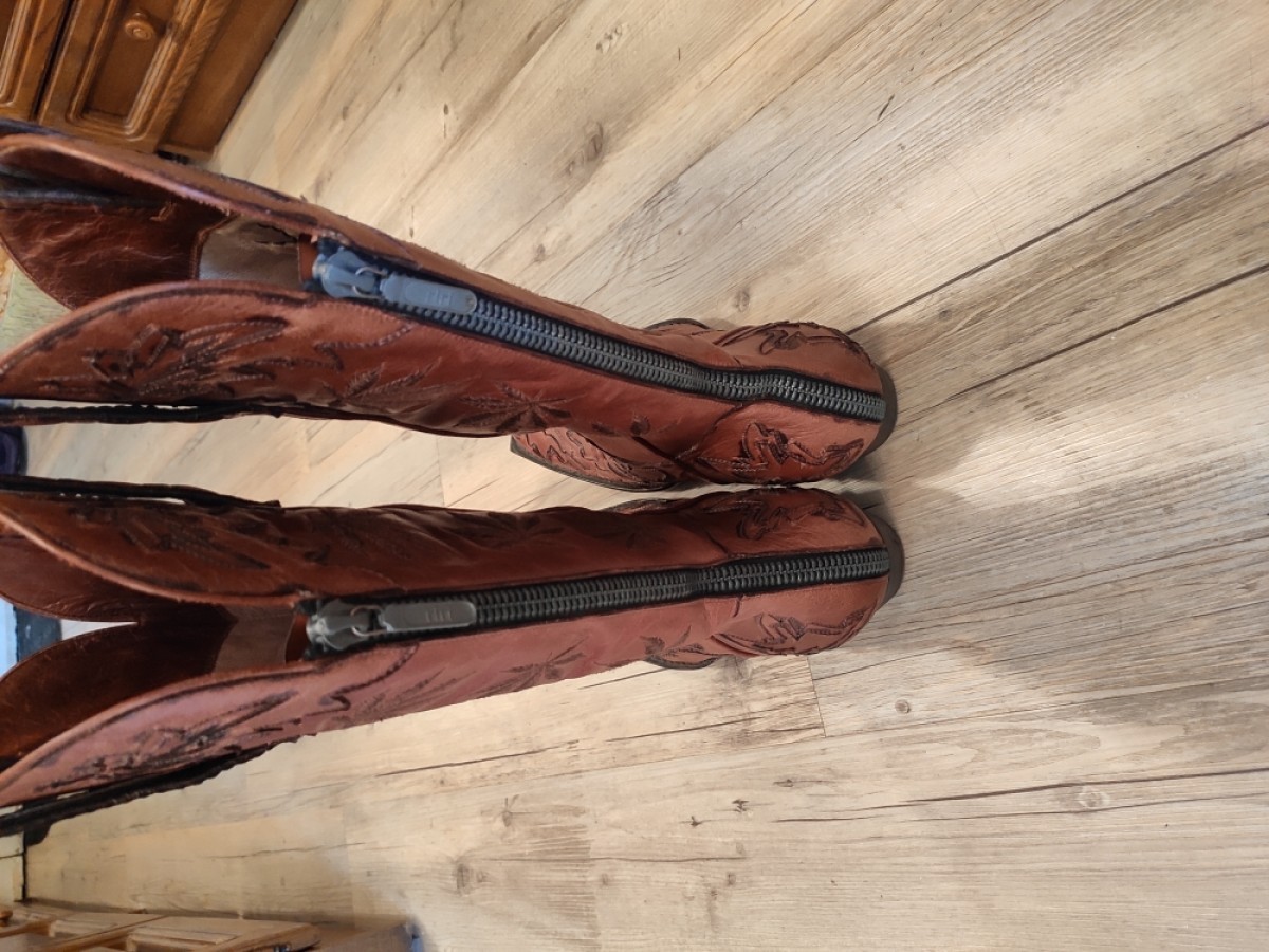 Denis Simachev - GRAIL! Embroidered cowboy boots.Like Saint Laurent or Gucci - 8
