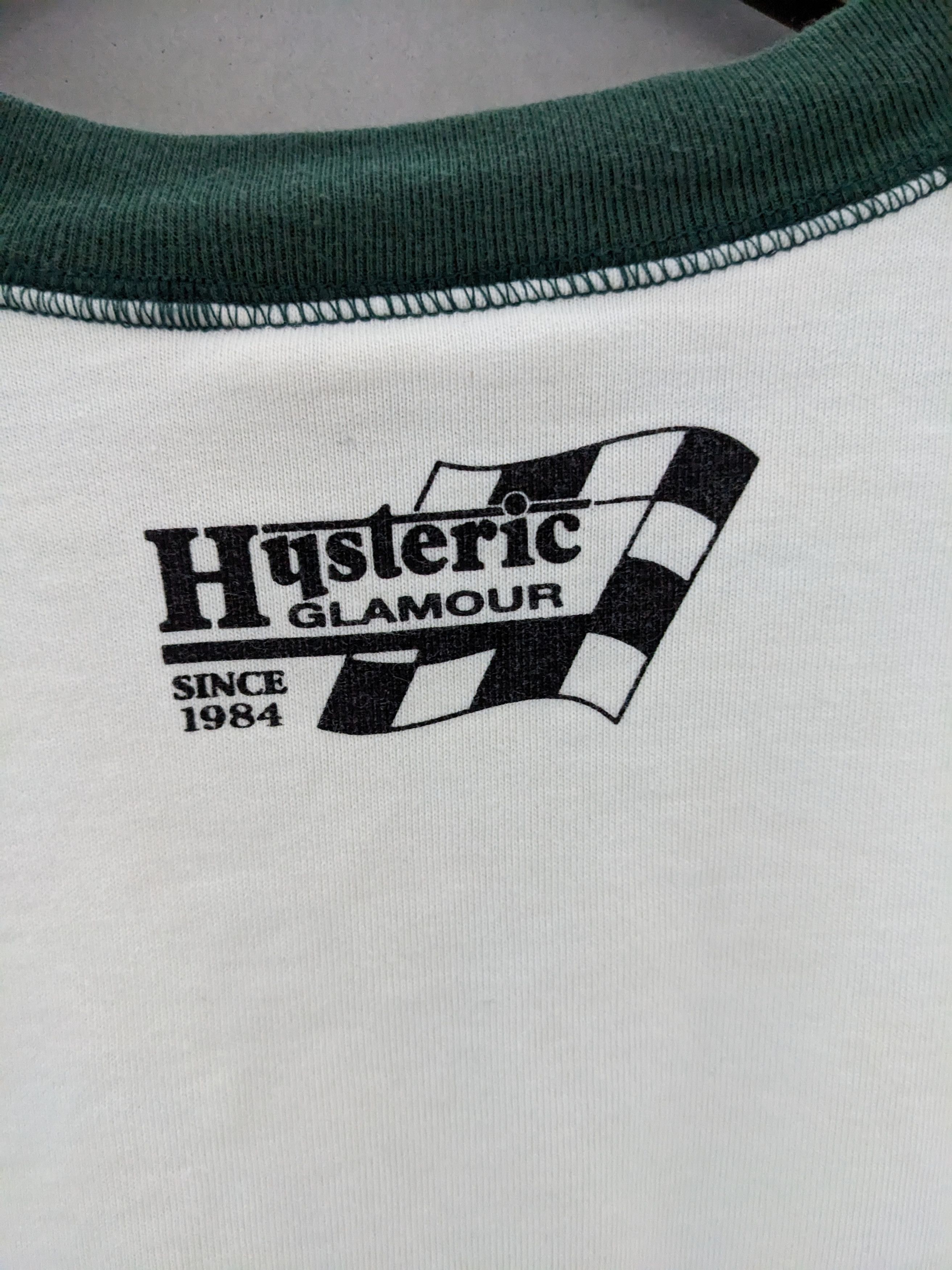 Hysteric Glamour Spellout White Green Stars Sweatshirt - 7