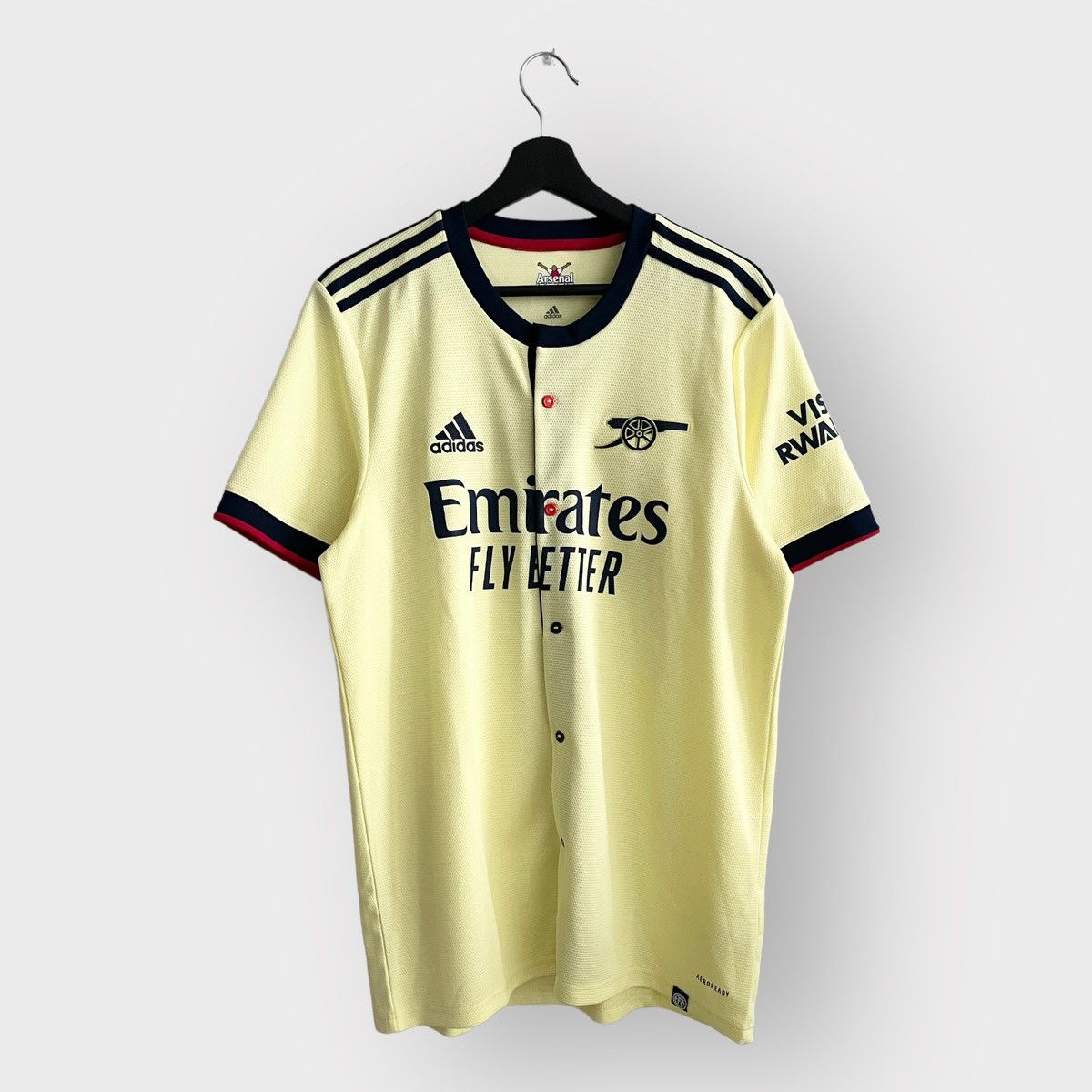 Vintage - 2021-22 Arsenal Away Button Up Jersey (L) - 1