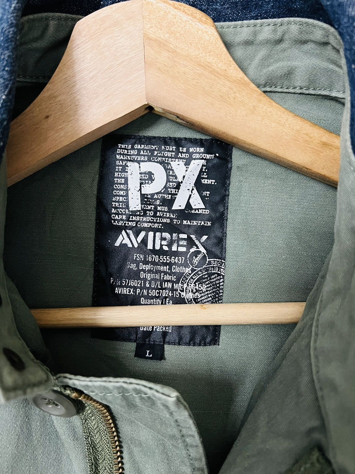 Avirex Cargo Military Spec Light Denim Jacket - 8