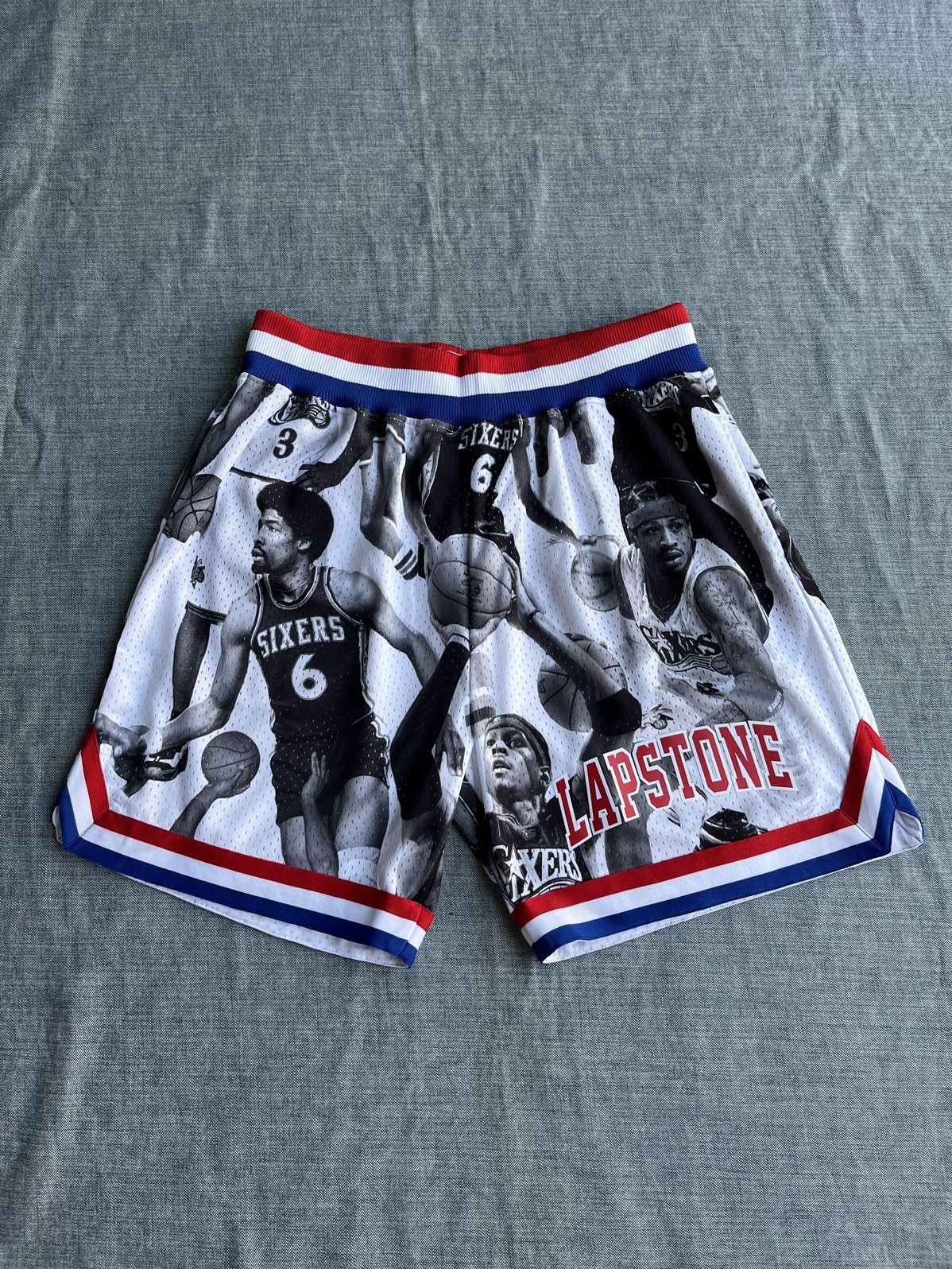 Mitchell & Ness - Lapstone Mitchell Ness Icon Collage 76ers Shorts XL Limited - 1
