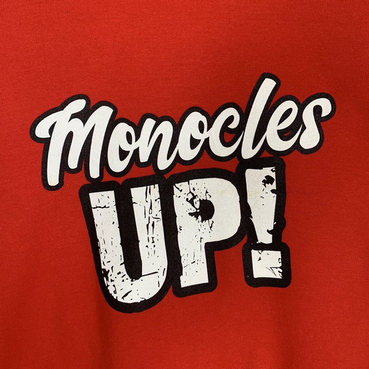 Vintage - Monocles Up University College Business Sweatshirt Crewneck - 3