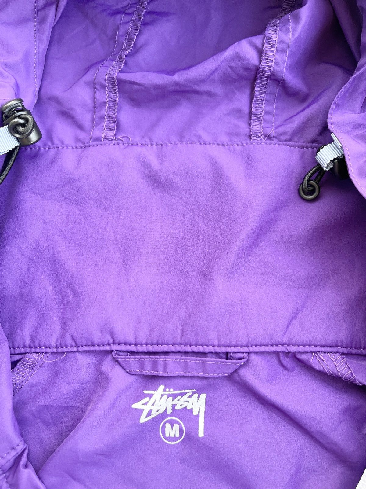 STEAL! Vintage 2000s Stussy Purple Windbreaker Jacket - 6