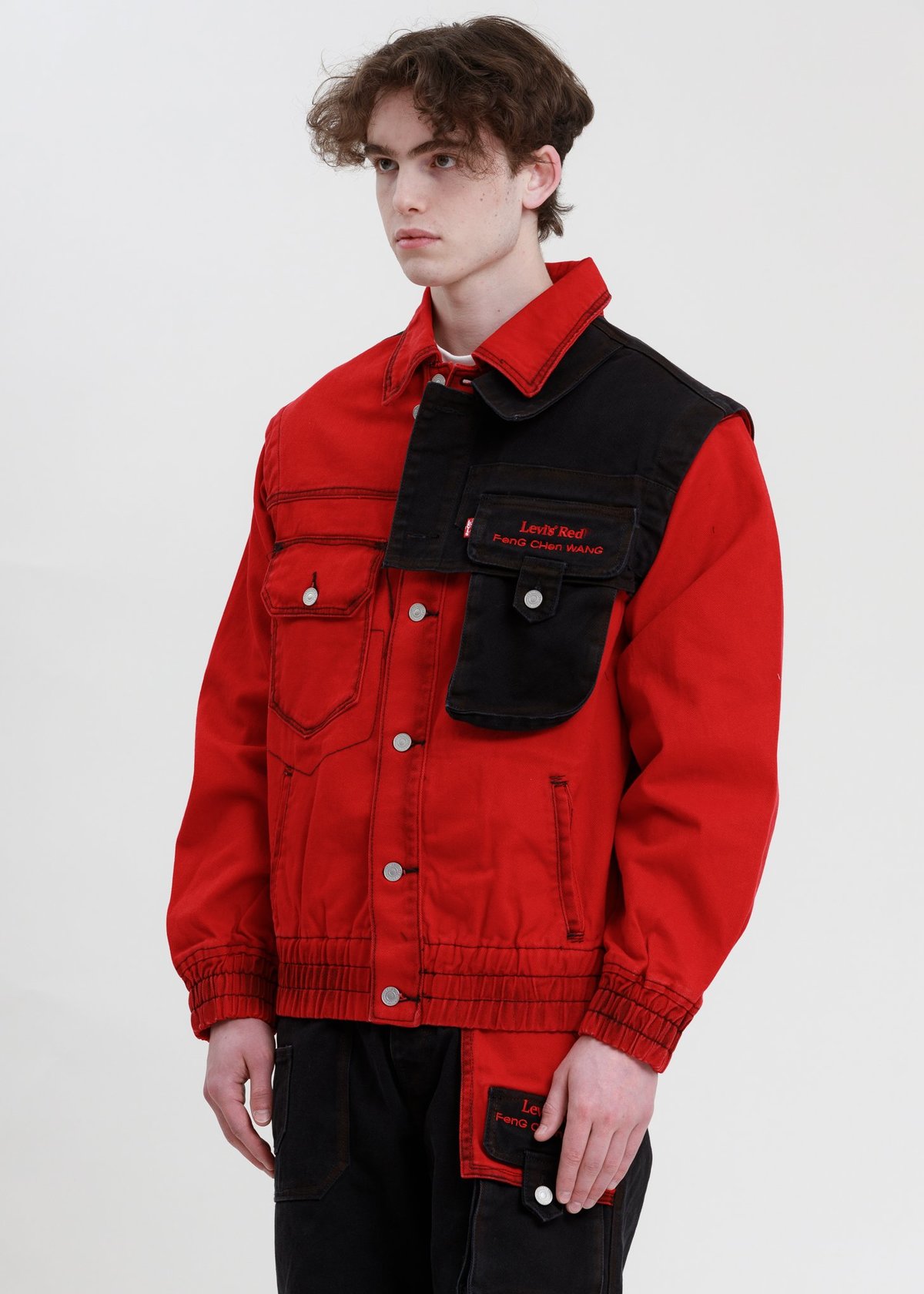 Levi's Red / FenG CHen WANG デニムカバーオール Feng Chen Wang × Levi's Feng Chen Wang x Levi's Red Faded