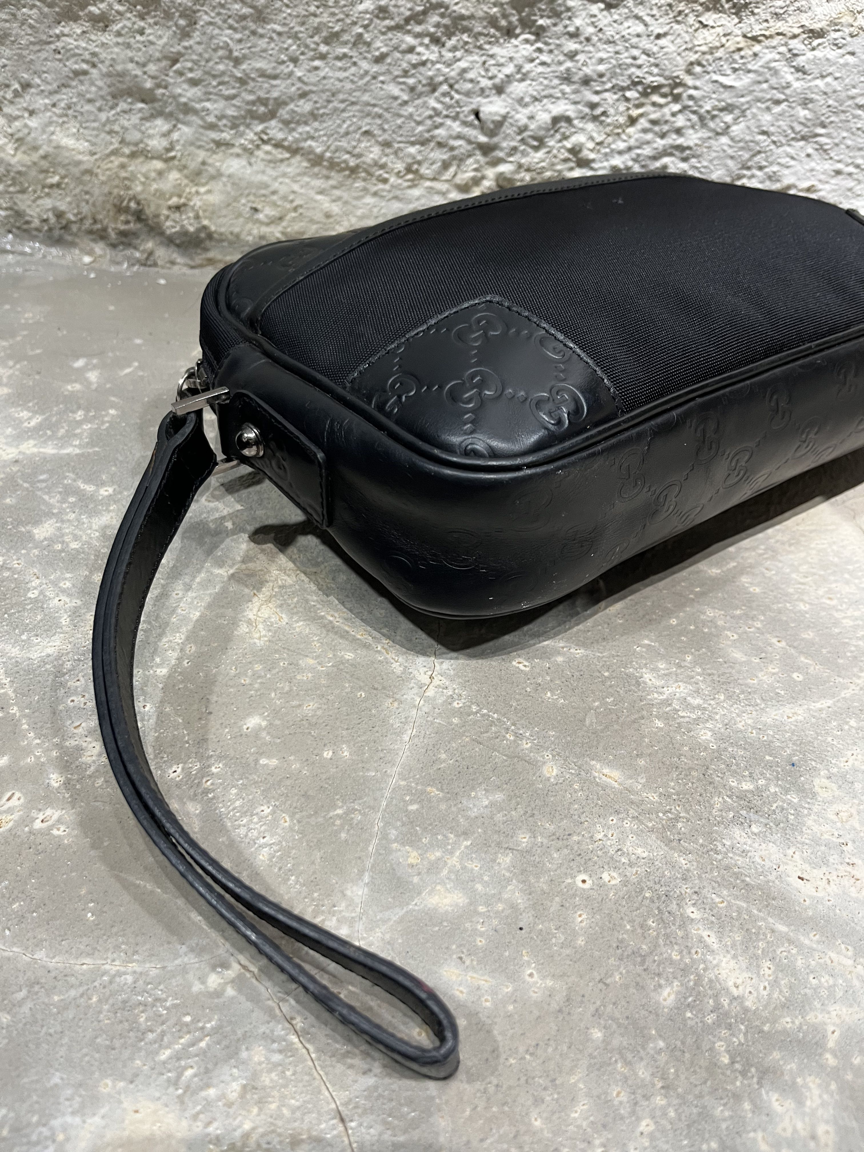 💸offer now💸 gucci guccissima clutch nylon cauro preto - 4
