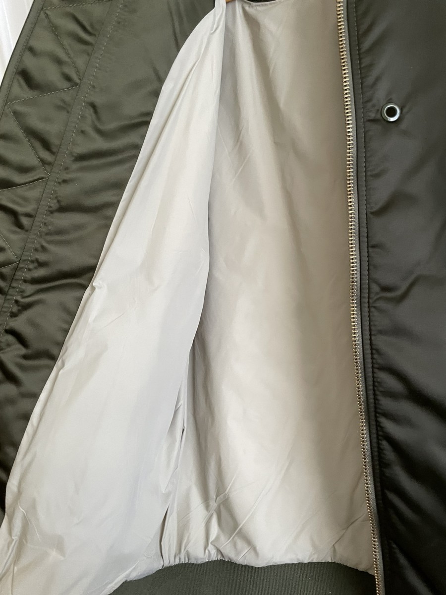 Acne Selo Bomber Jacket Olive Size 48 - 4