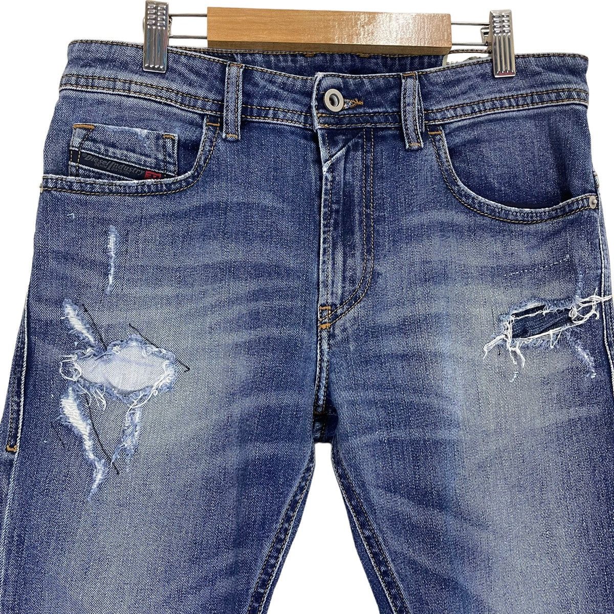 Diesel Industry Thommer Slim Skinny Distressed Jeans - 3