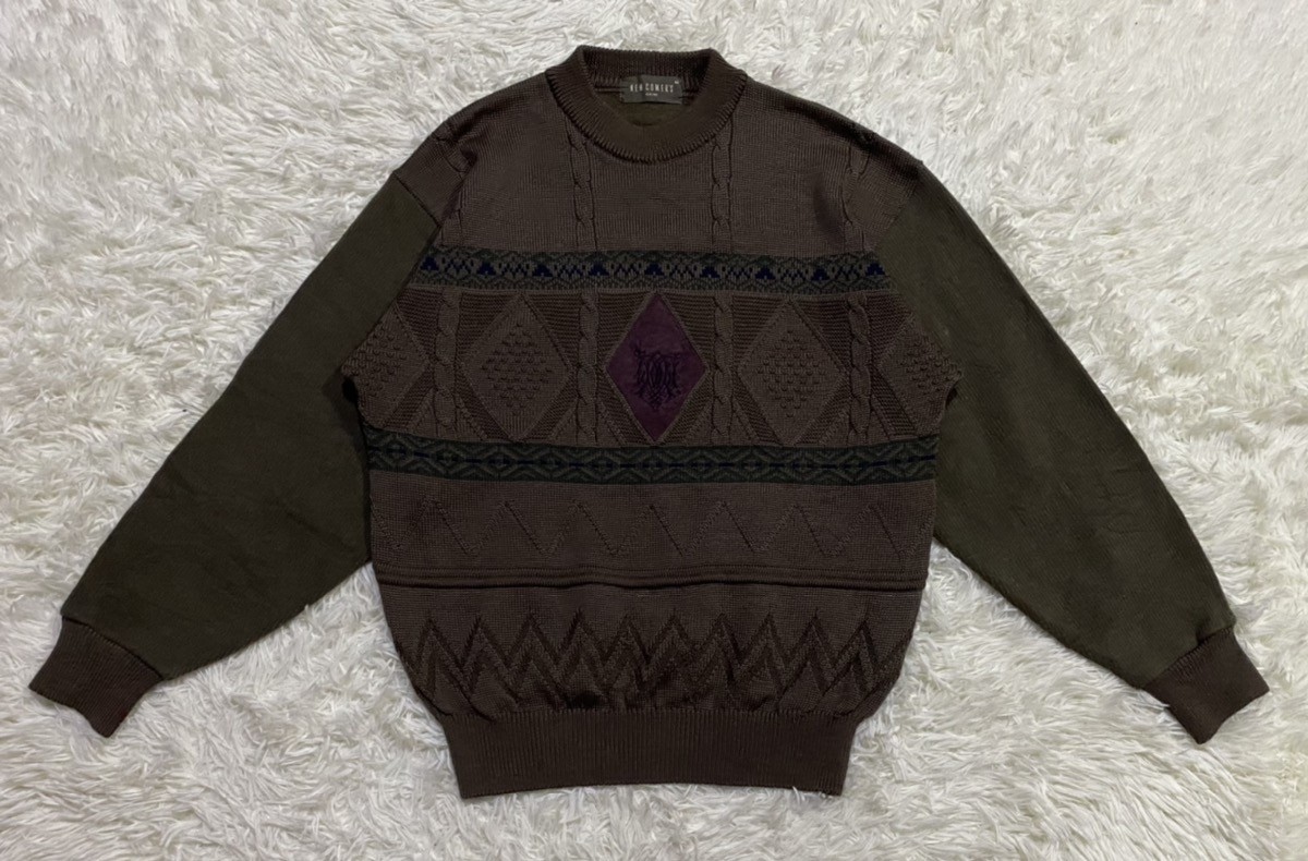 Coloured Cable Knit Sweater - New Comer's Wool Blend Cable Knit Sweater Pullover - 3