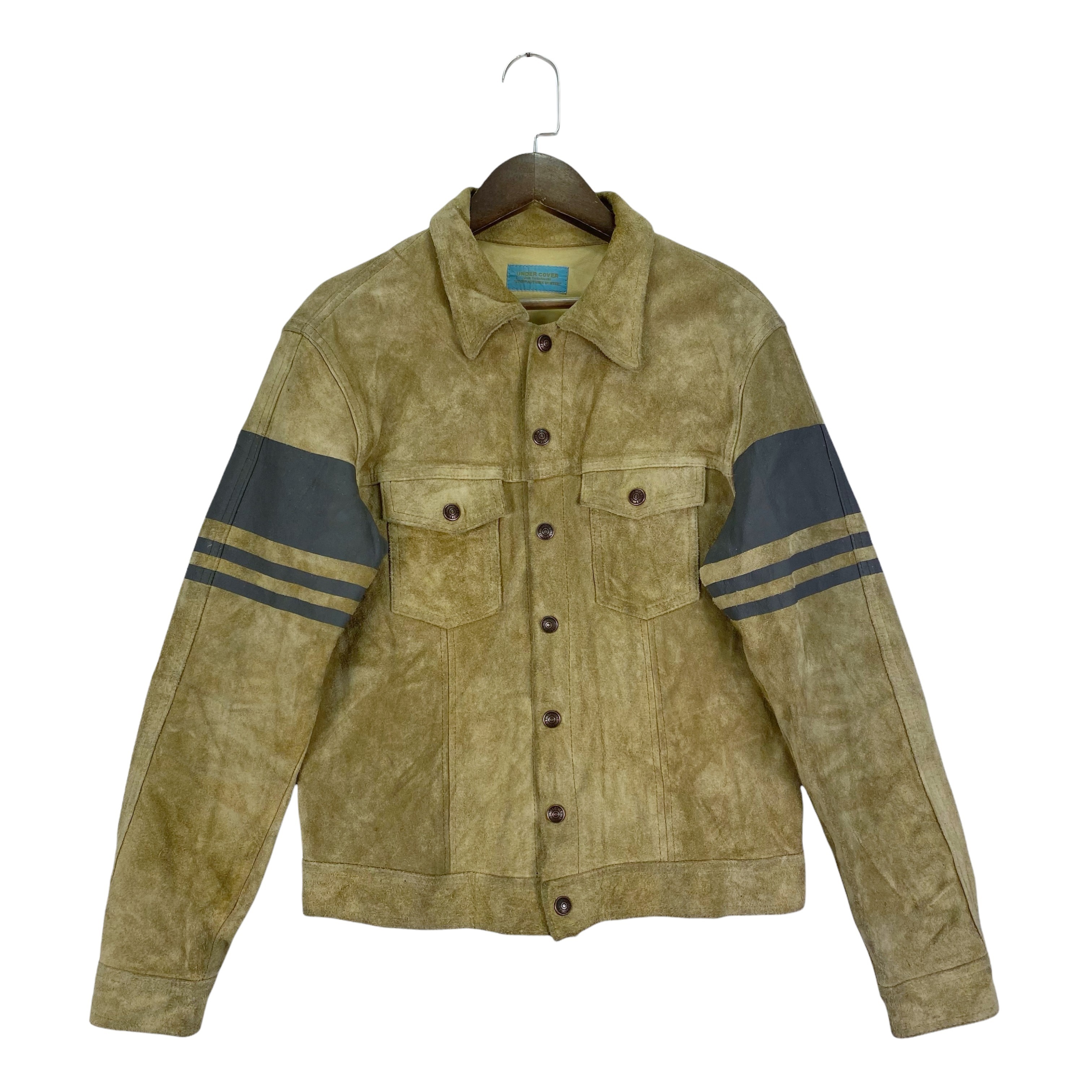 Vintage 97-98 Leaf Leather Suede Jacket - 1
