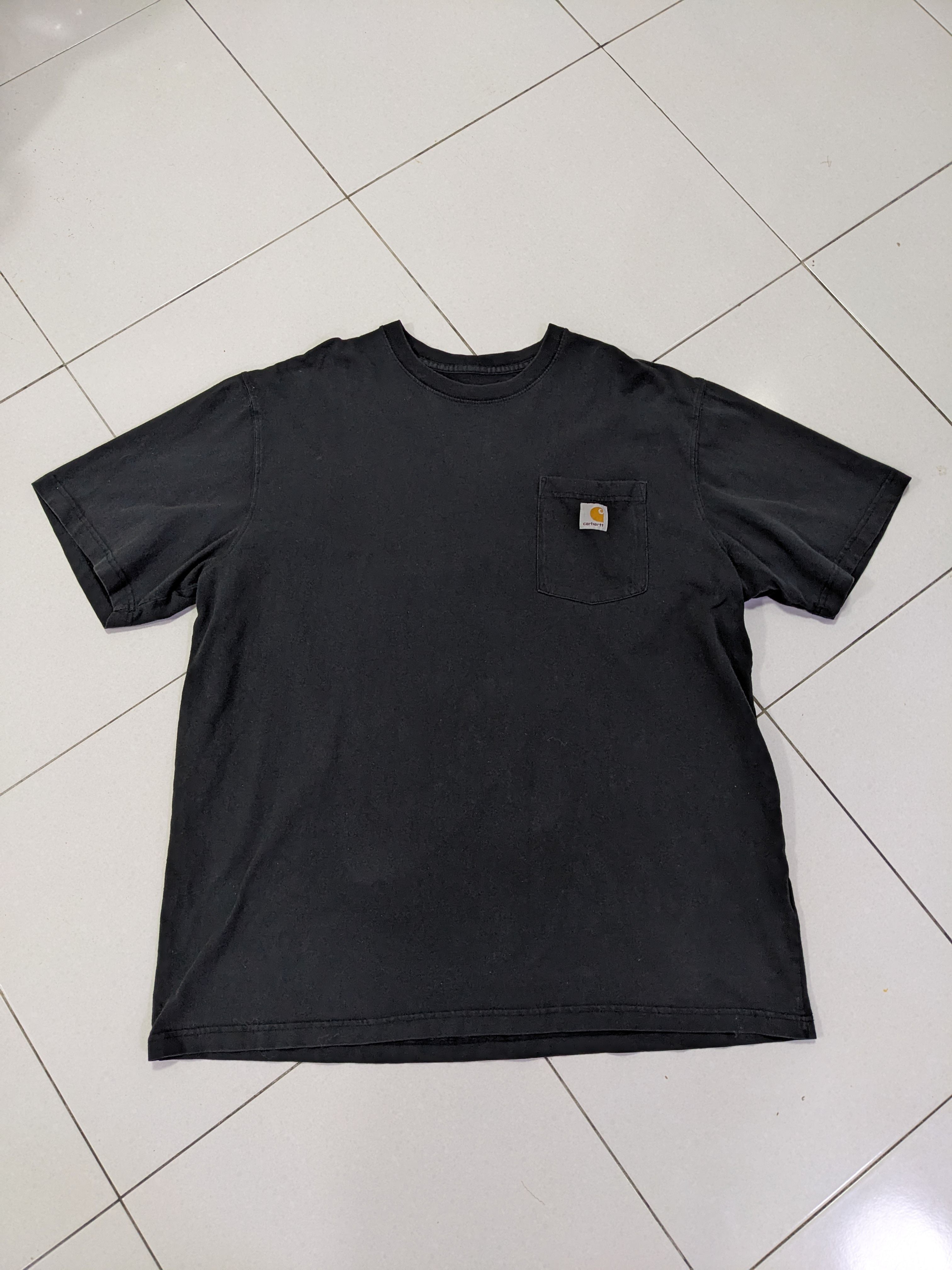 Carhartt Black Pocket Men's Faded T-Shirt - 1