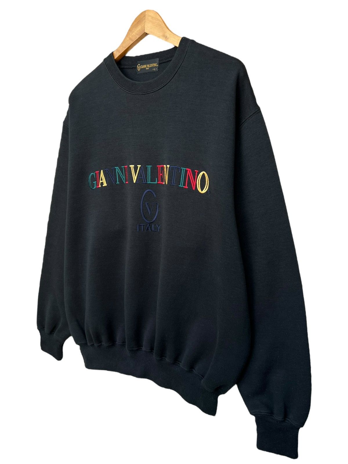 Vintage Gianni Valentino Embroidered Baggy Boxy Sweatshirt - 3