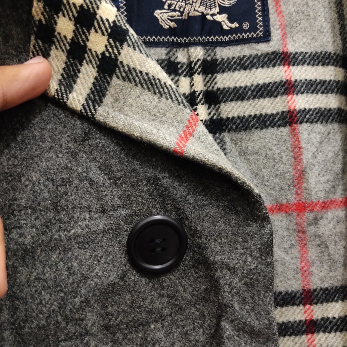 Burberrys Nova Check Wool Double-Breasted Trench Coat - 6