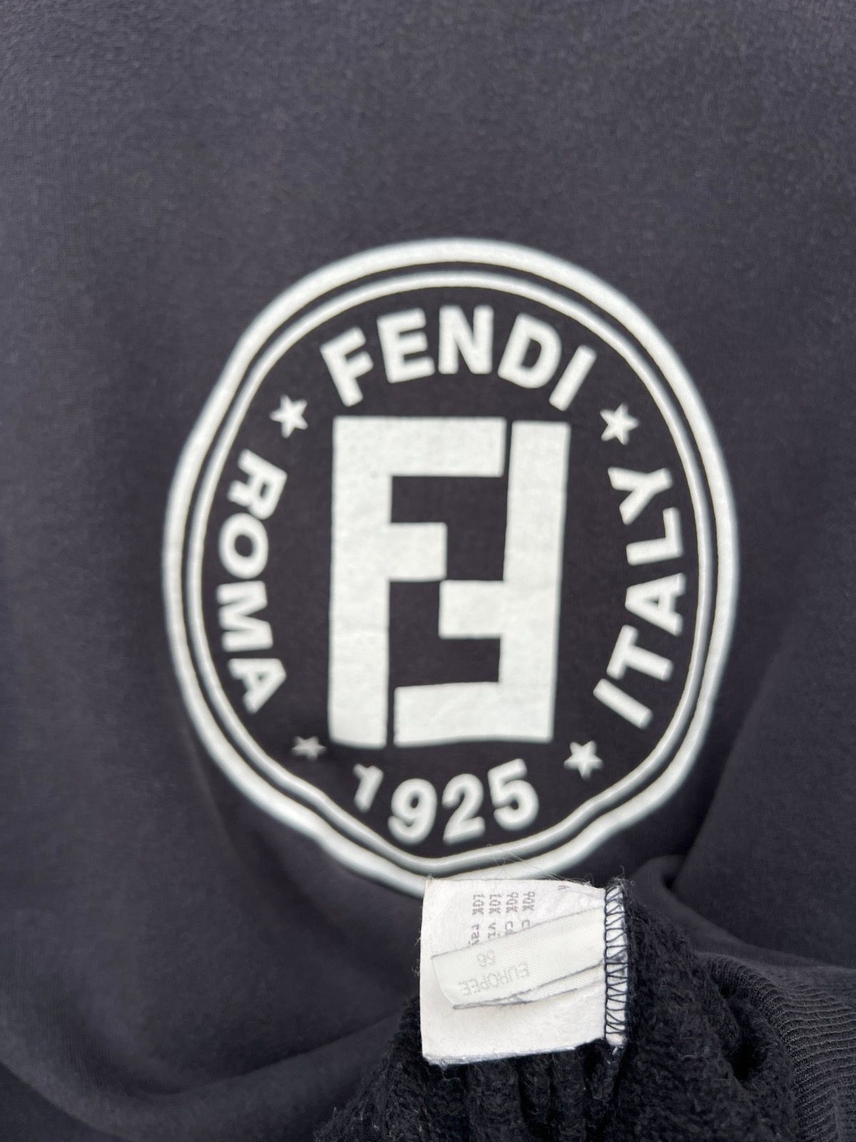 Vintage 90s Fendi Roma Italy Spell Out Baggy Sweatshirt XL - 6