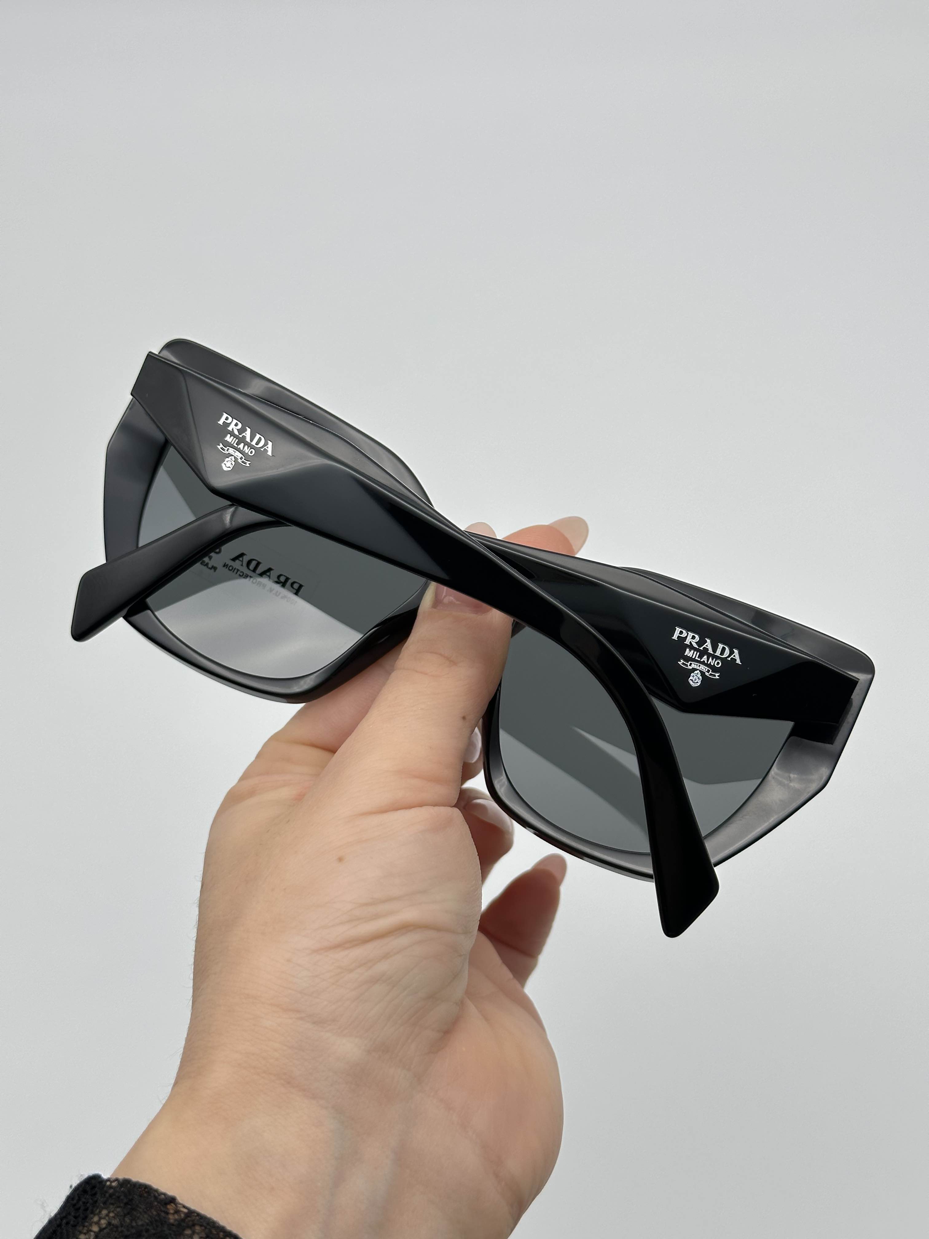 BRAND NEW PRADA PR19ZS 1AB5S0 Black/Dark Grey Women Sunglasses - 6