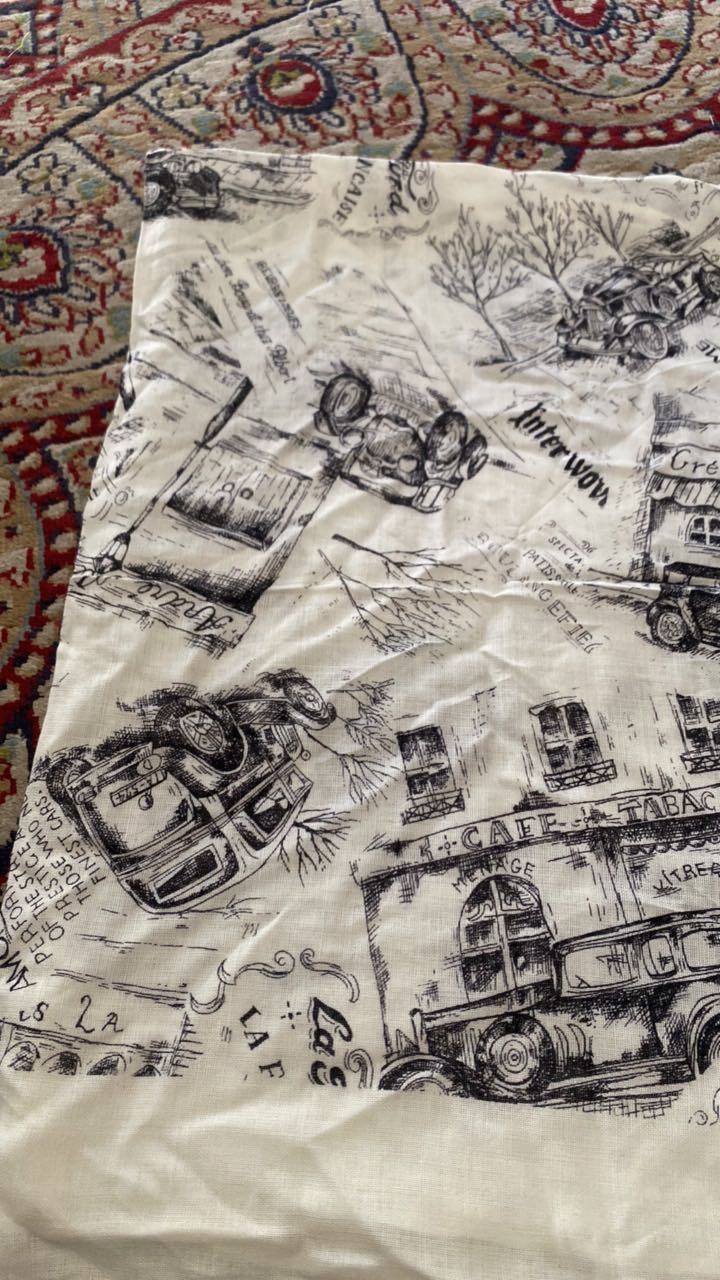 Vintage Cotton Scarf - 3
