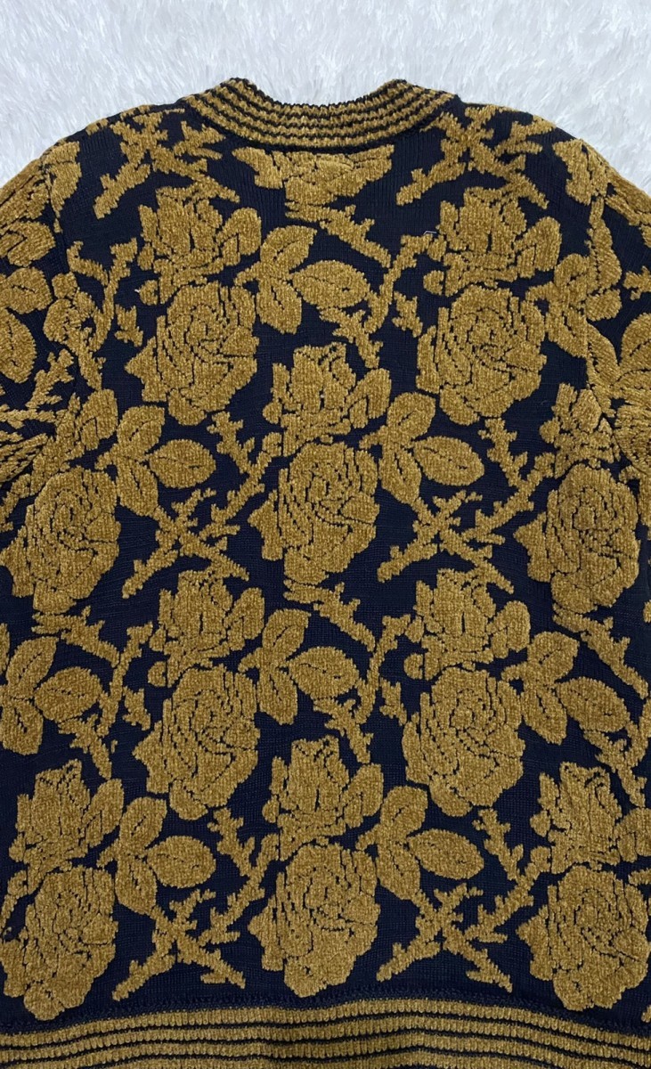 Cardigan - Designer Label Ichioku Floral Motif Sweater Cardigan - 8