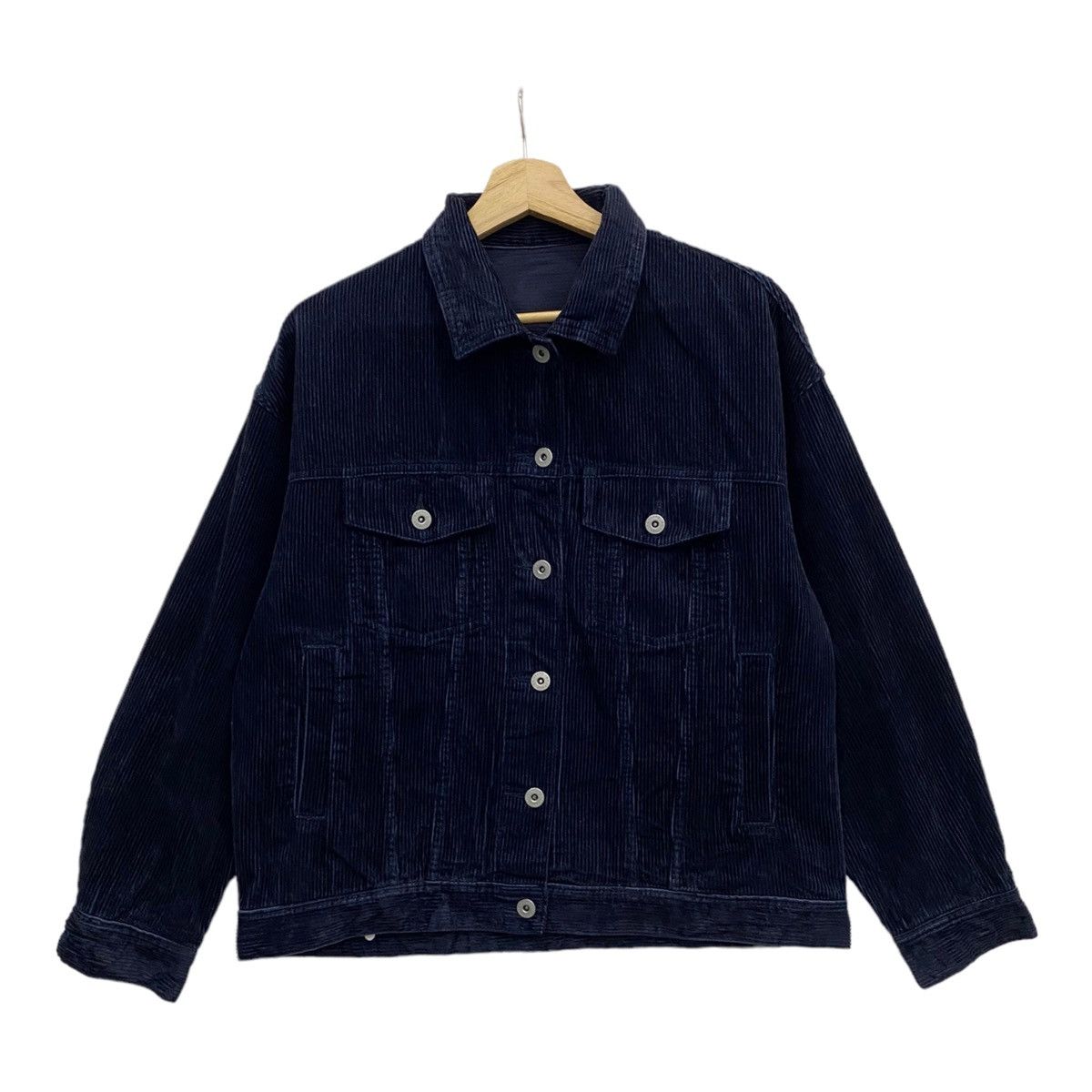 Issey Miyake - 🇯🇵GU JEANS JAPAN VELVET CORDUROY TRUCKER JACKET - 6